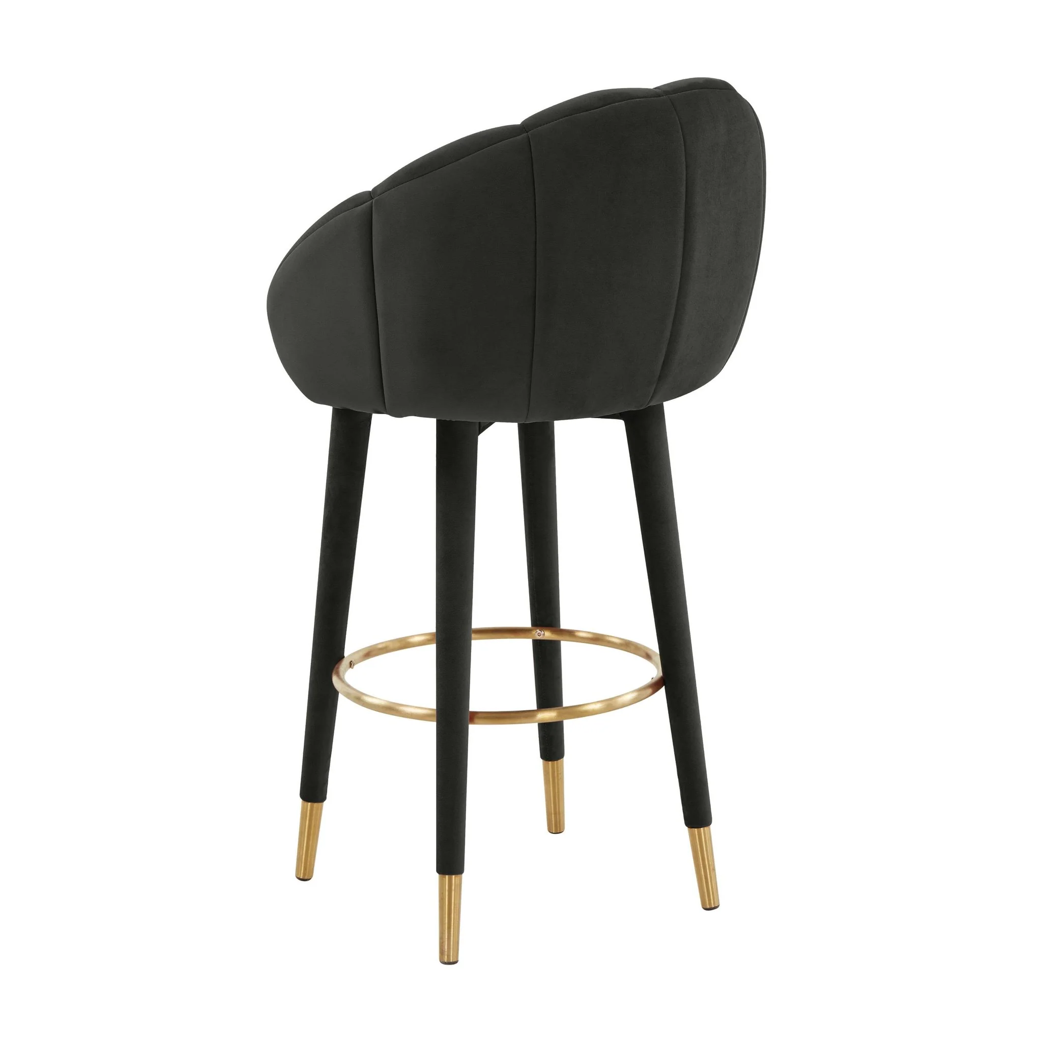 Myla Black Swivel Bar Stool - Image 4