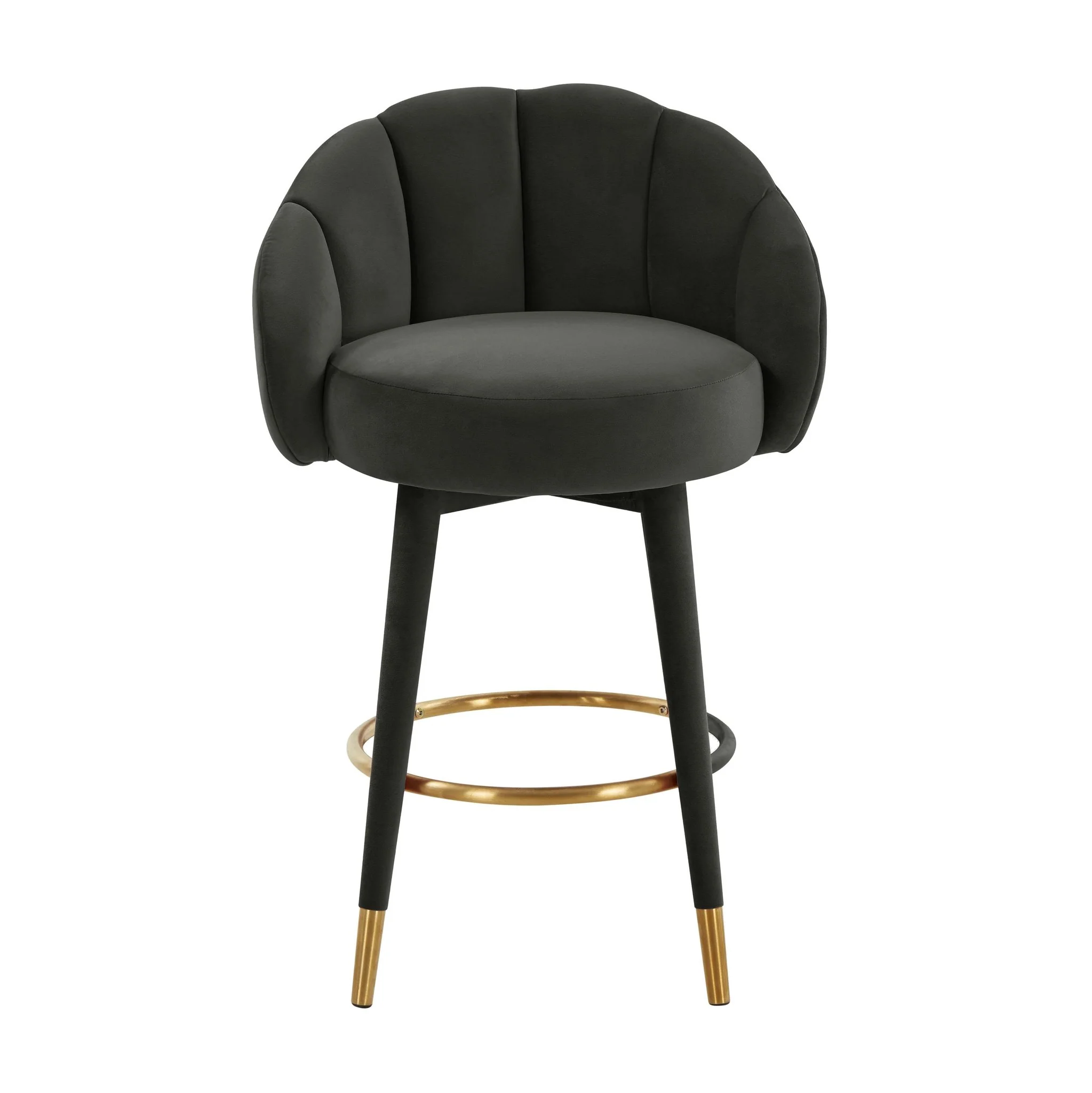 Myla Black Swivel Counter Stool - Image 3