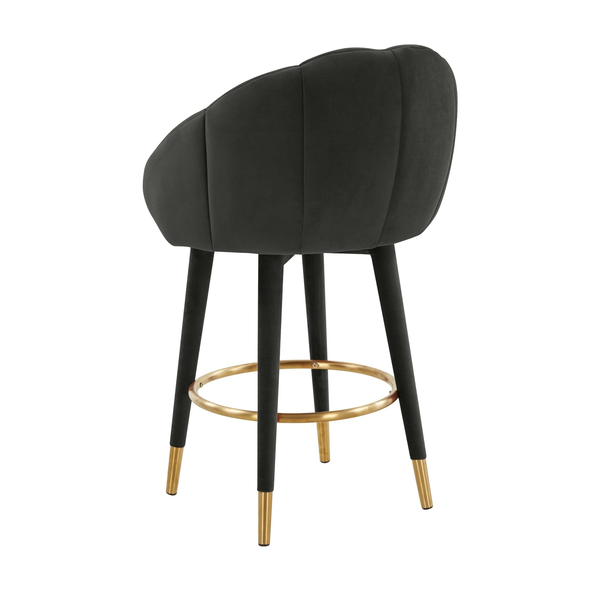 Myla Black Swivel Counter Stool - Image 4