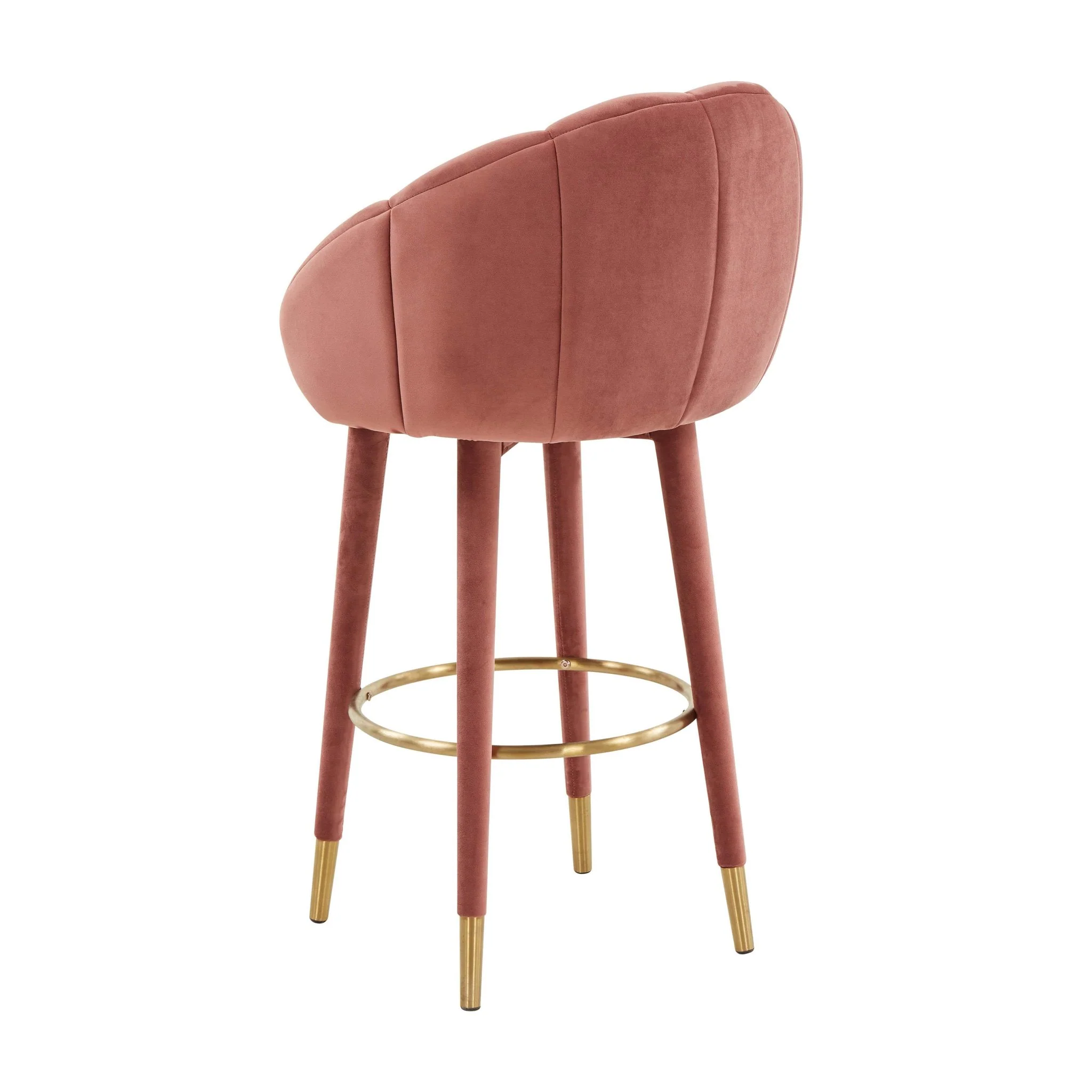 Myla Salmon Swivel Bar Stool - Image 4