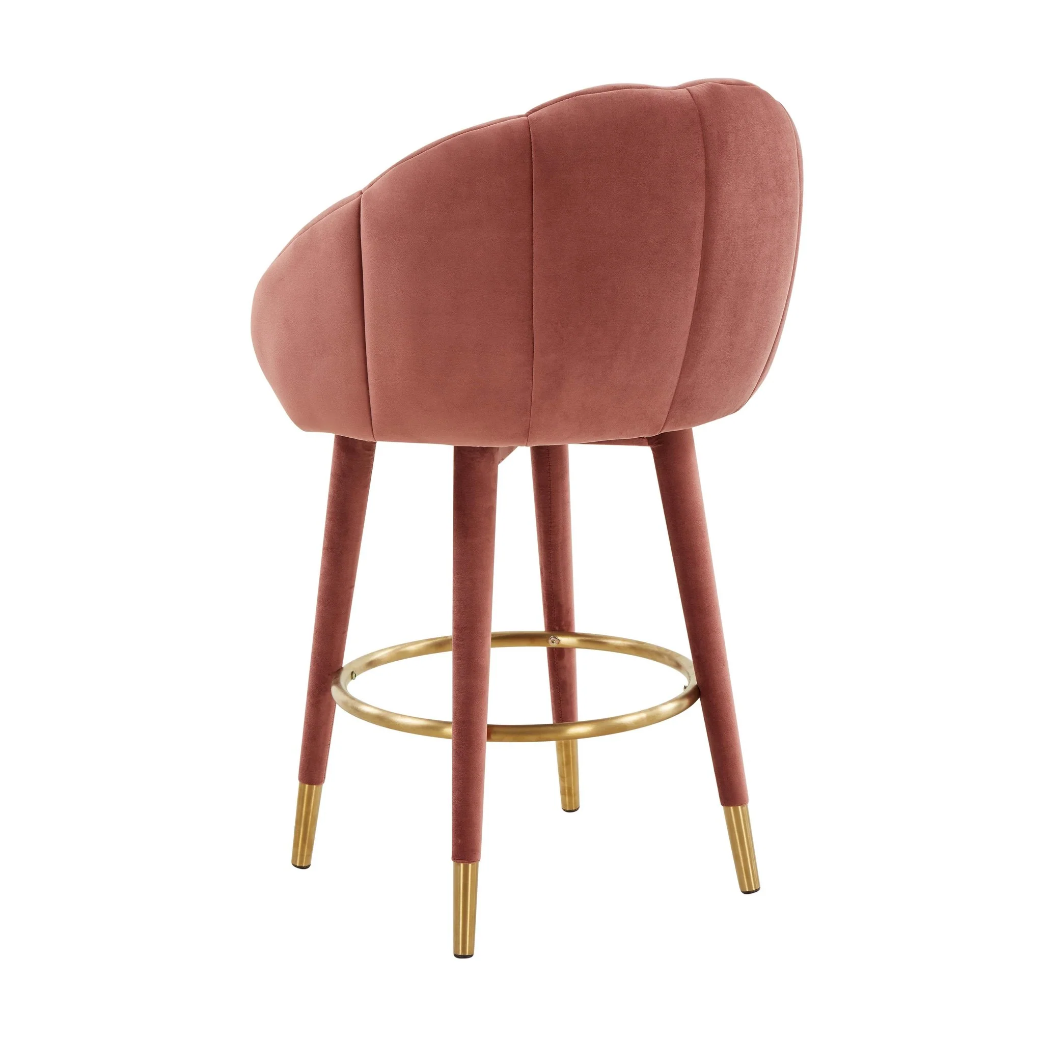 Myla Salmon Swivel Counter Stool - Image 4