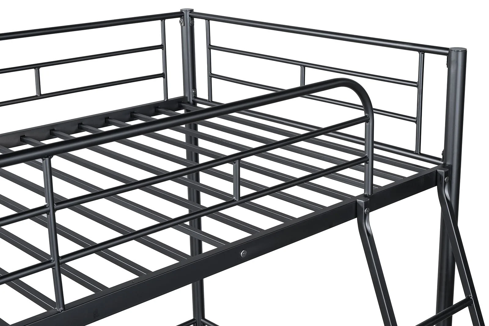 Myles Twin Loft Bed (K/D), Black - Image 3