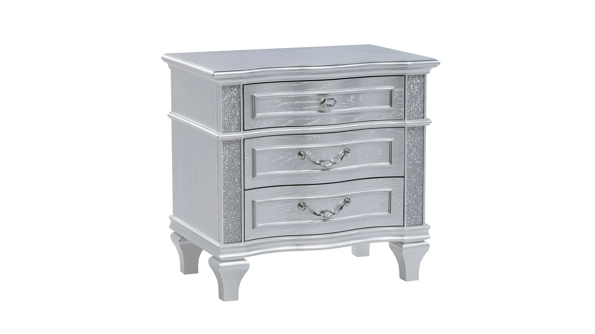 Mystic King 4PC Bedroom Set Silver - Image 15