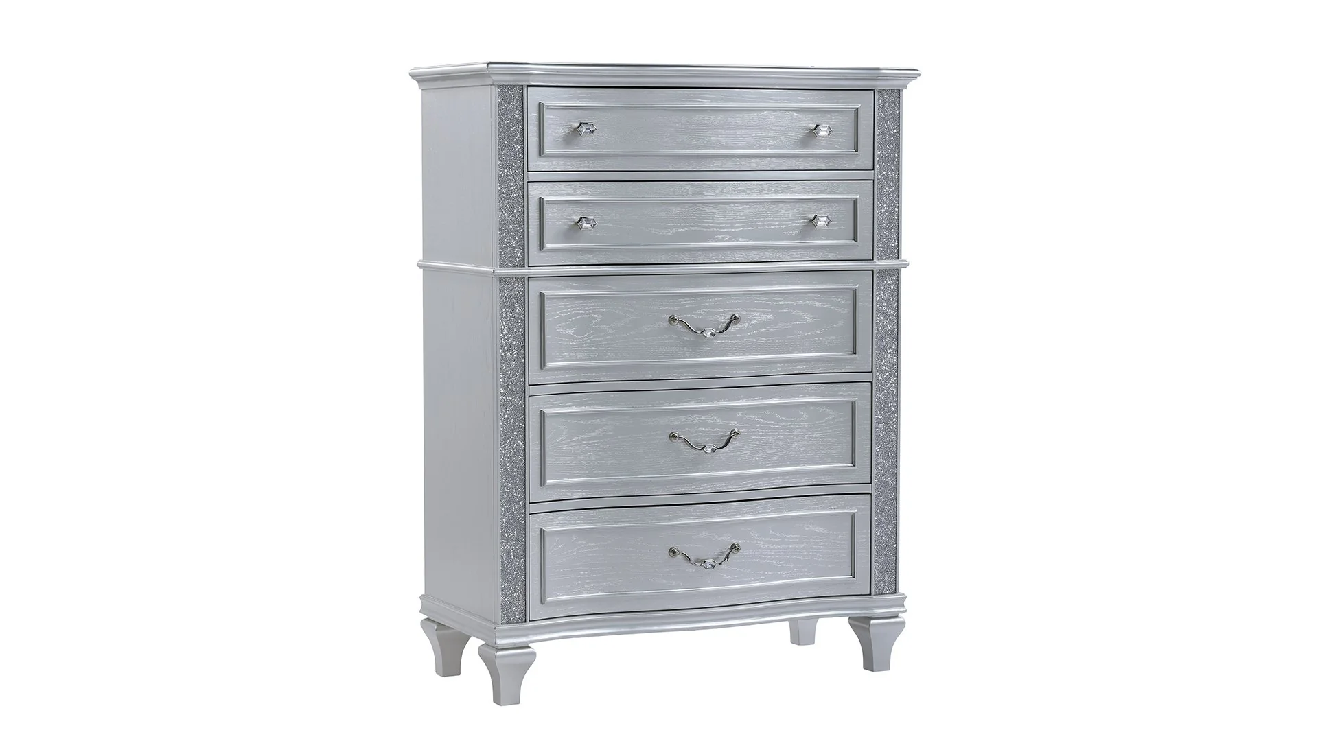 Mystic King 5PC Bedroom Set Silver - Image 18