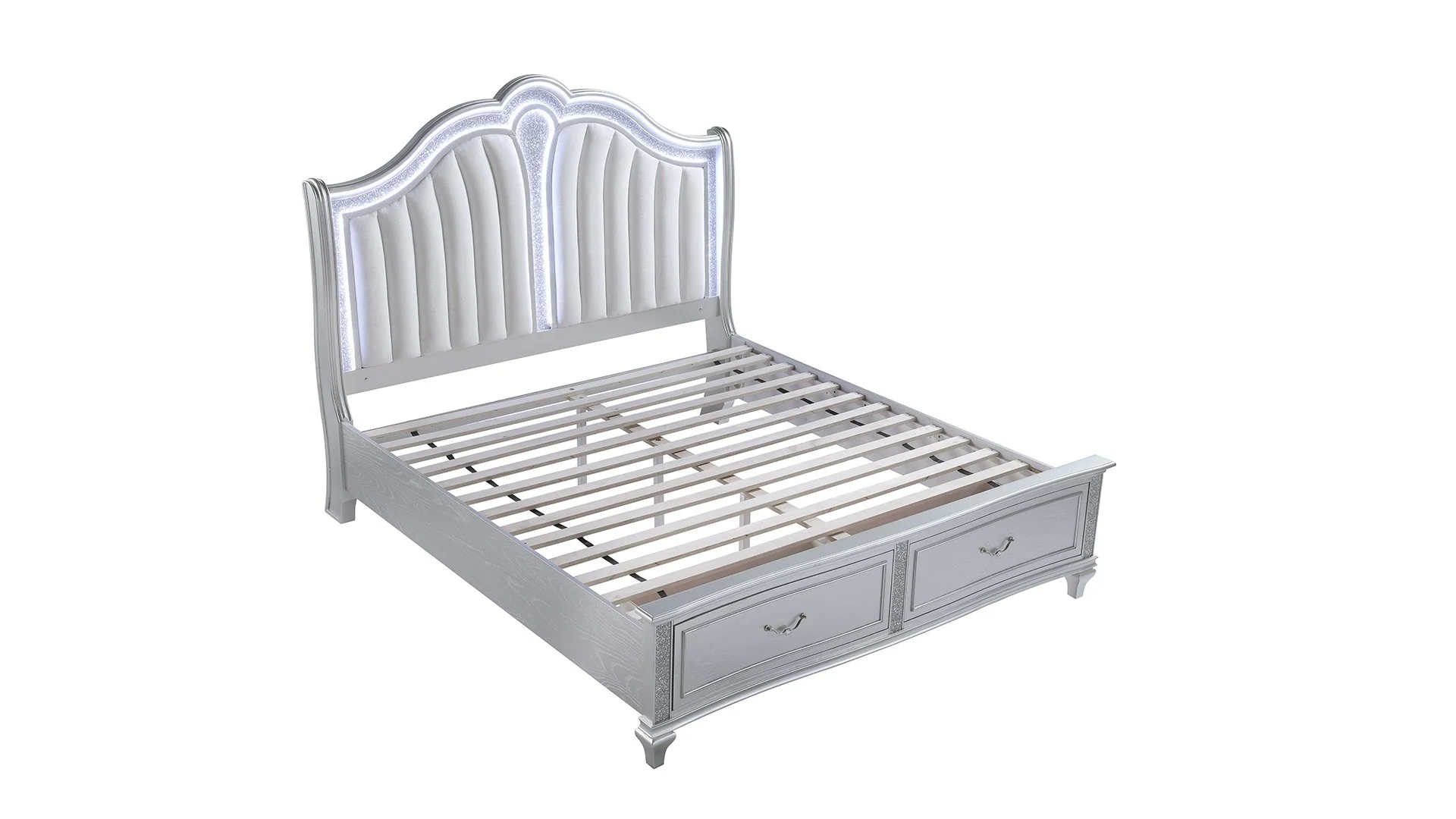 Mystic Queen 5PC Bedroom Set Silver - Image 6