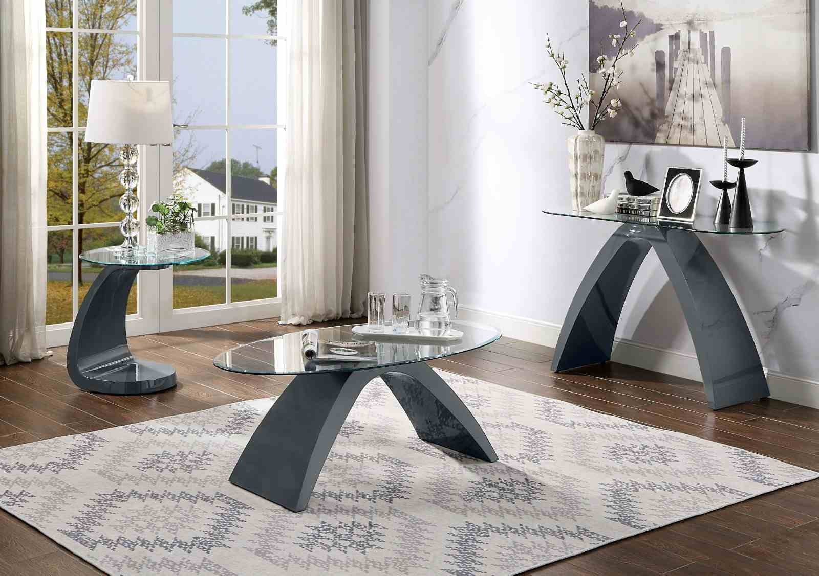 Nahara Sofa Table, Gray - Image 2