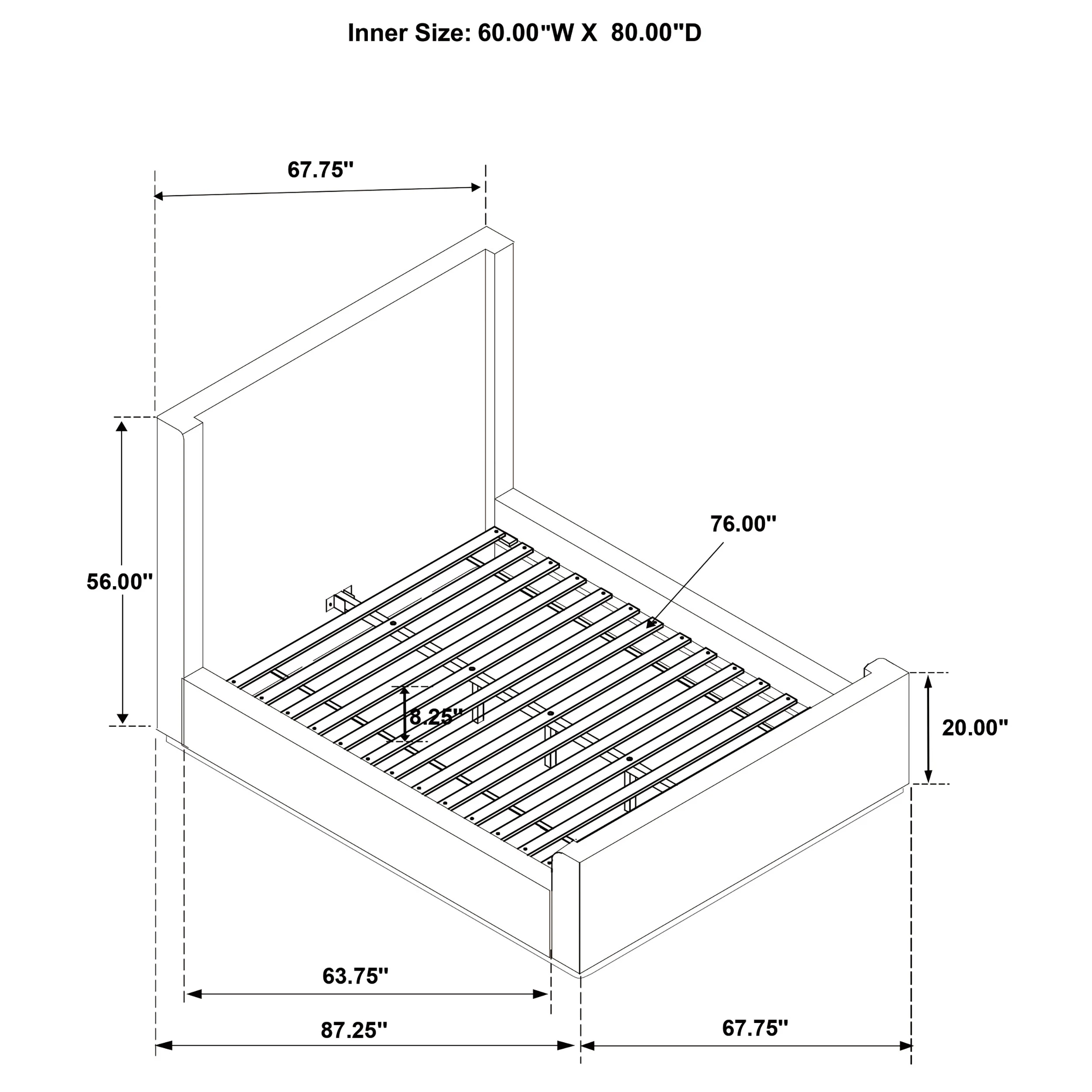 Nala Wingback Platform Bed - Image 7