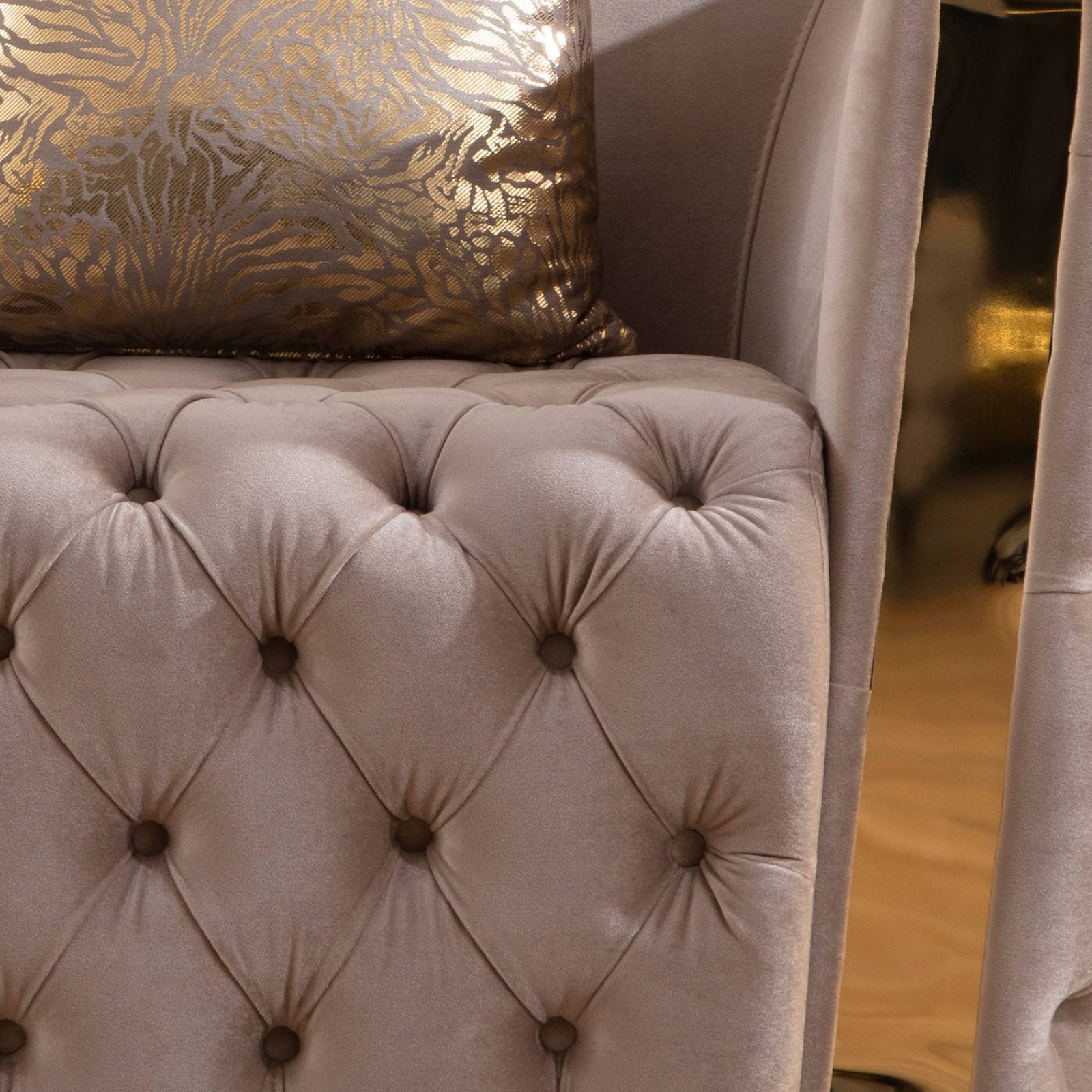 Naomi 2PC Living Room Set Taupe - Image 6