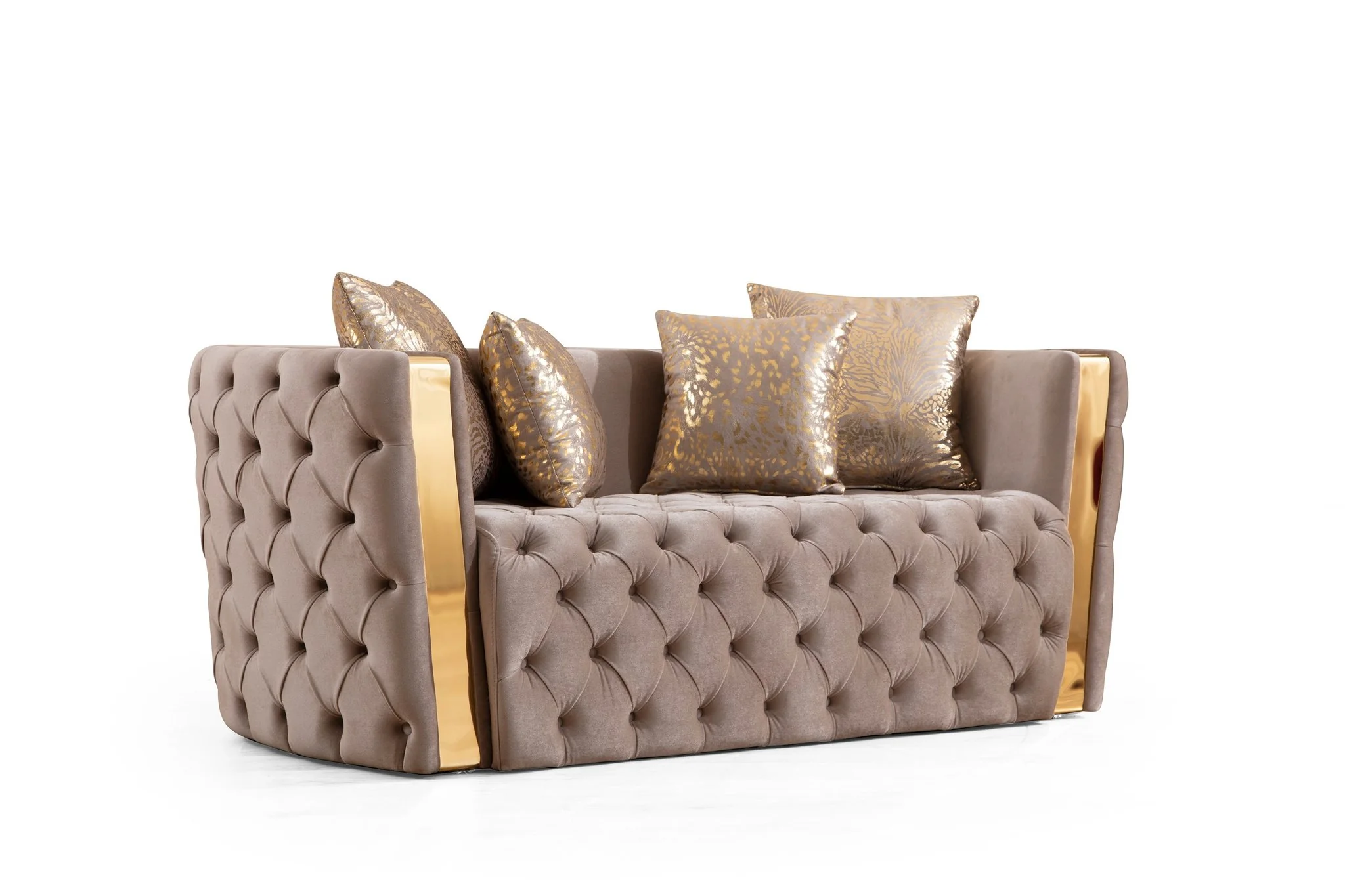Naomi 2PC Living Room Set Taupe - Image 7