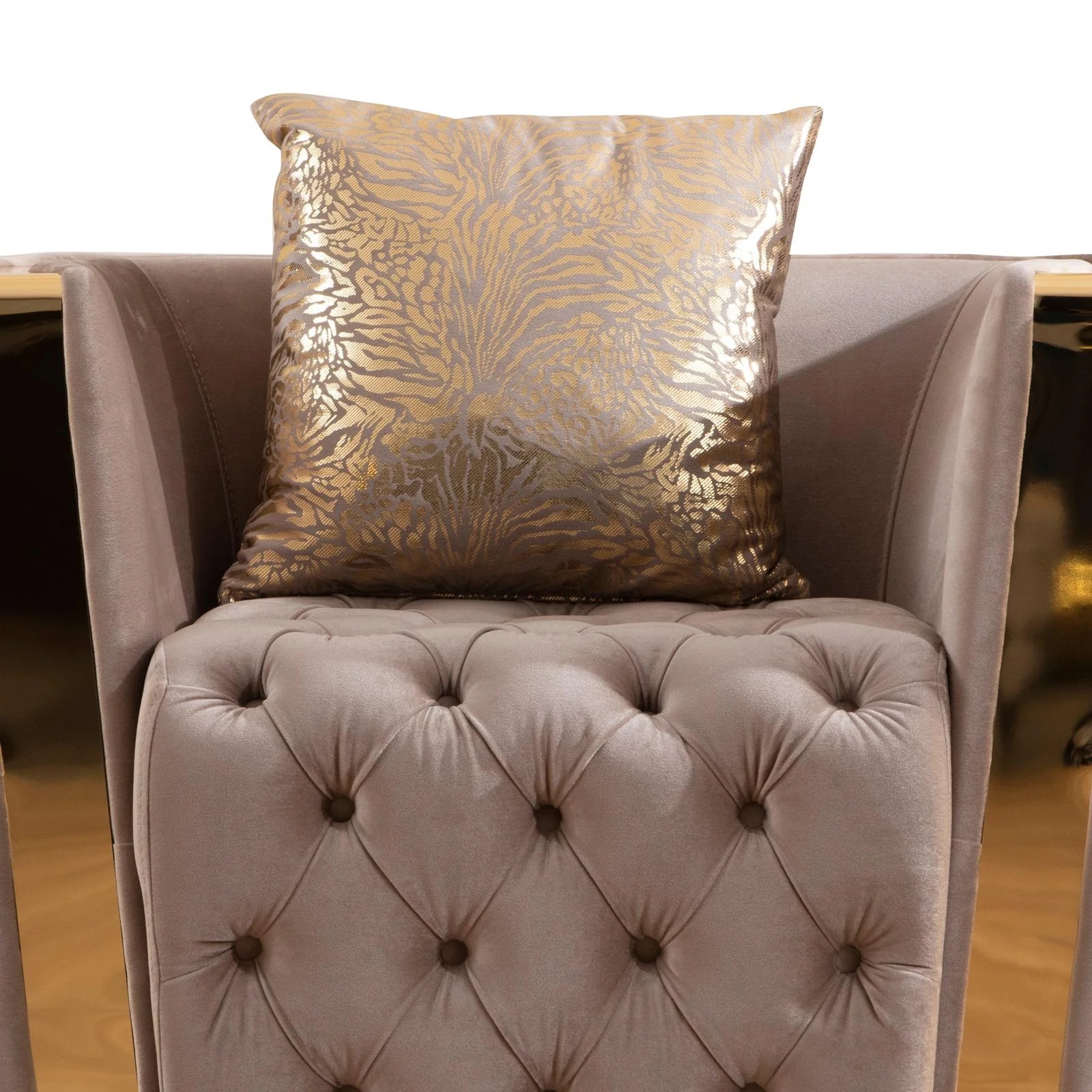 Naomi 3 Pc Living Room set Taupe - Image 15