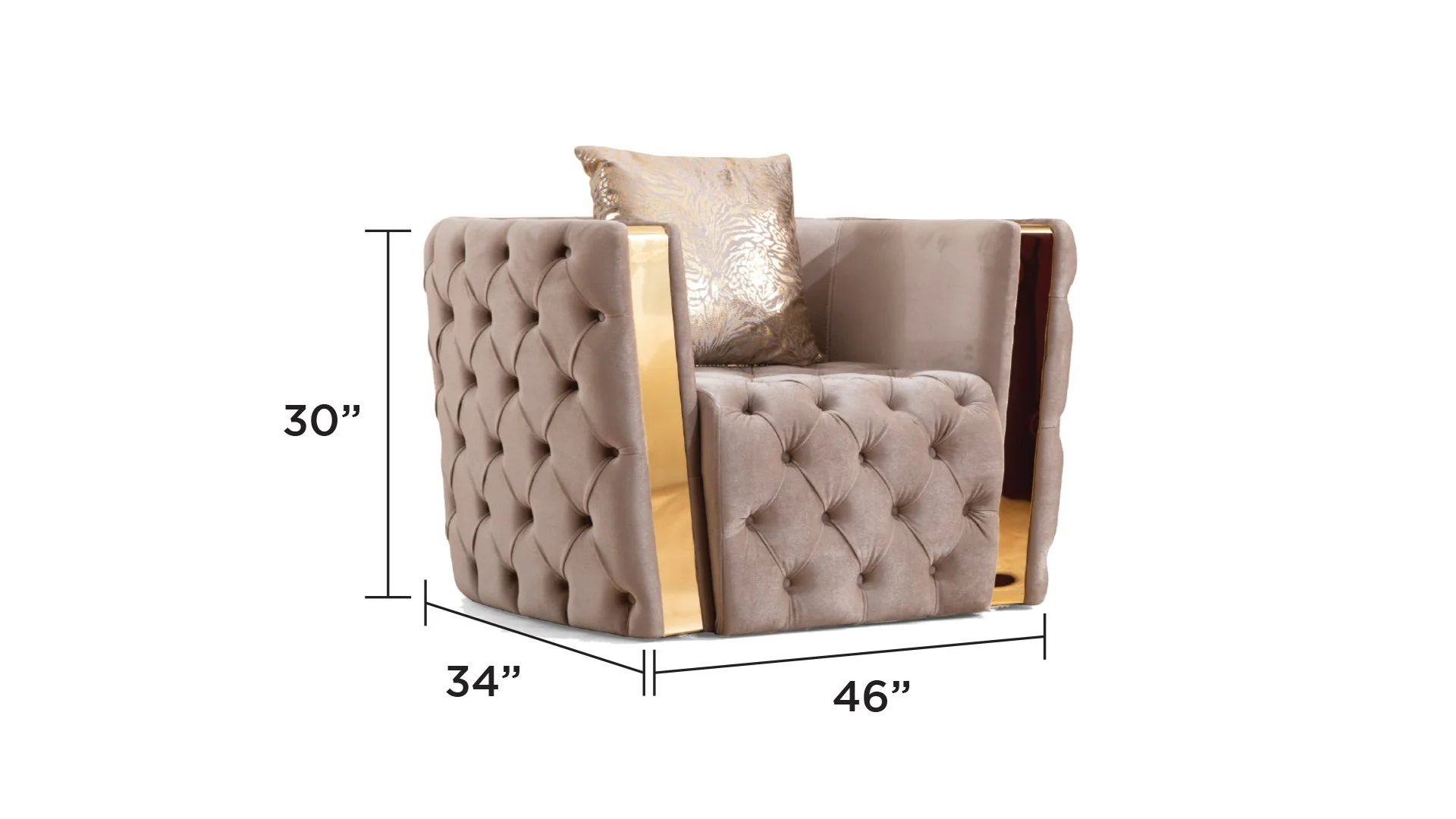 Naomi Chair Taupe - Image 6