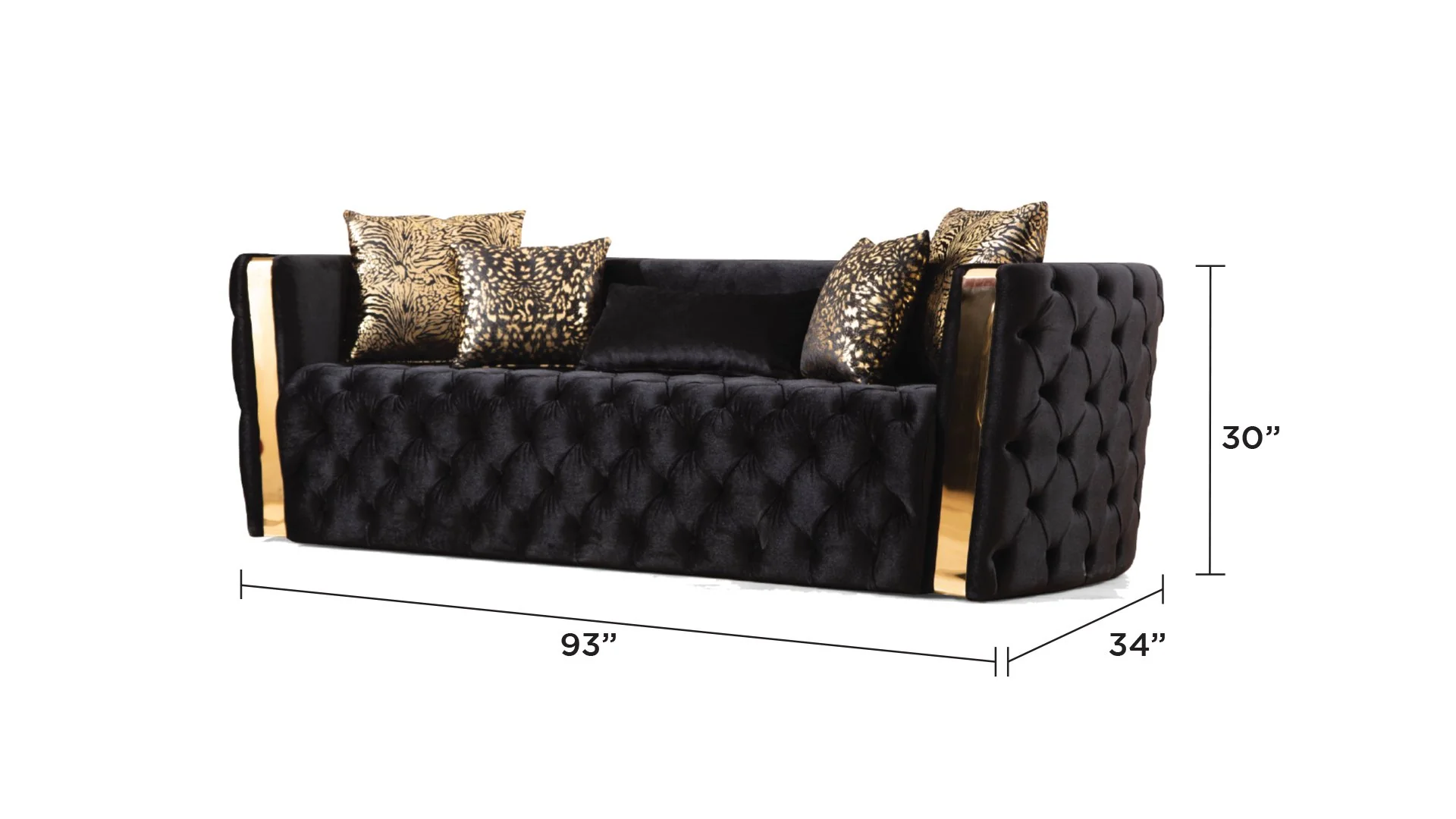 Naomi Sofa Black - Image 2