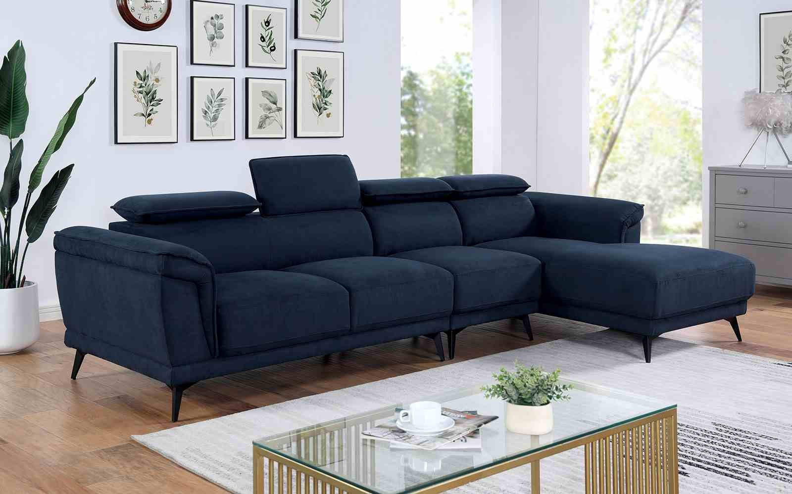 Napanee Sectional, Navy - Image 2