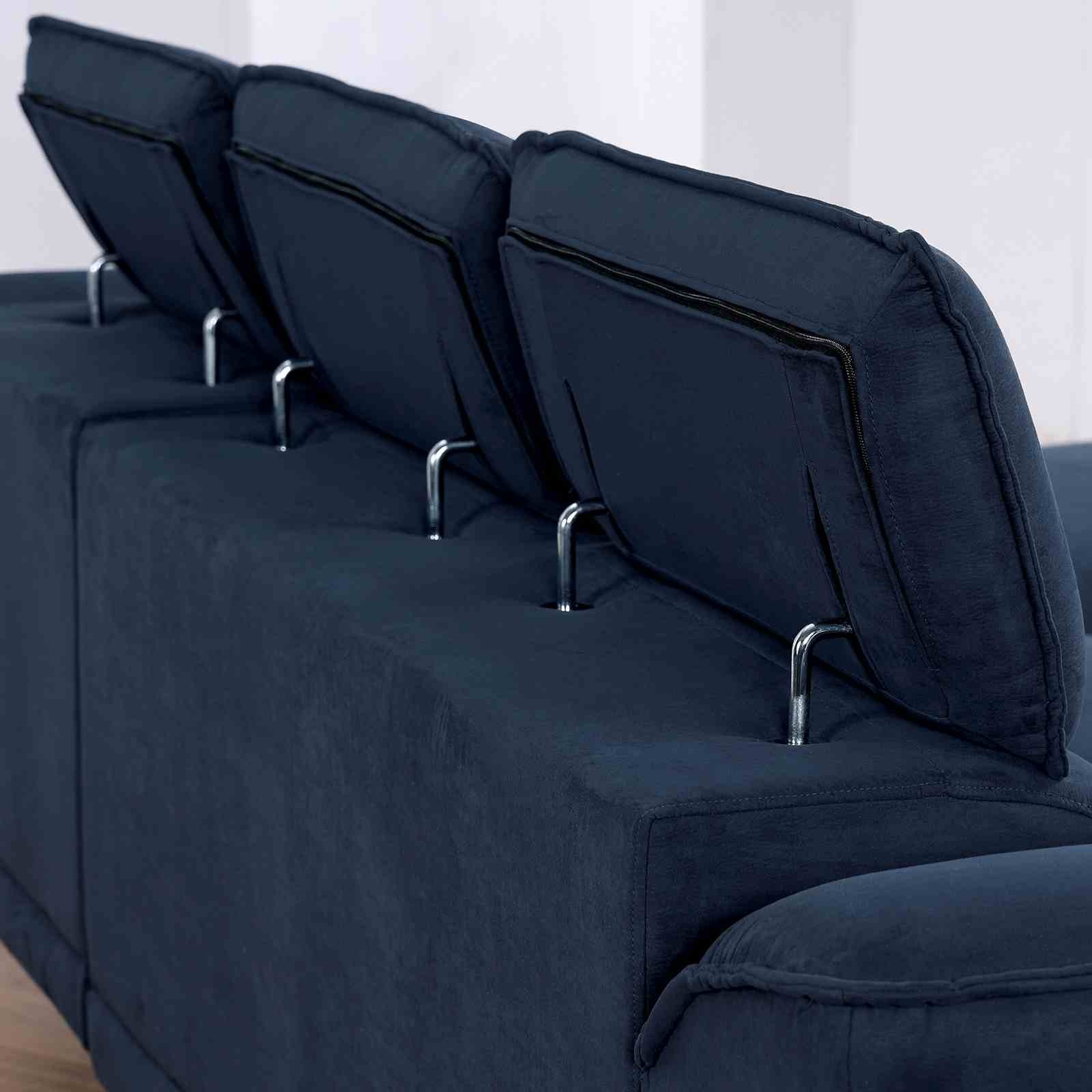 Napanee Sectional, Navy - Image 3