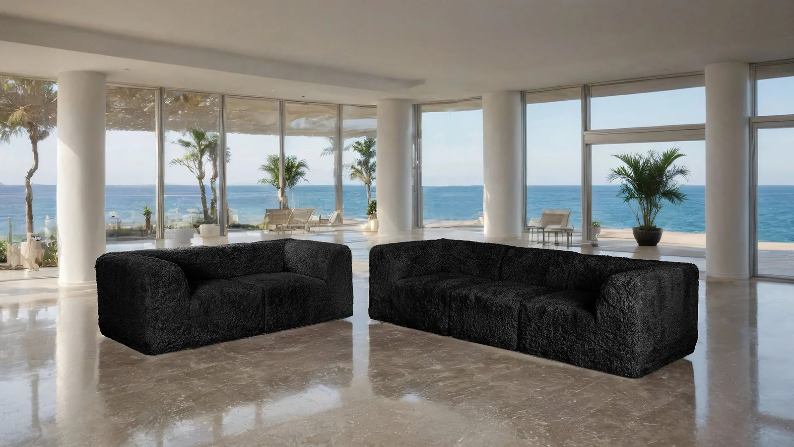 Nappi Sofa, Black - Image 2