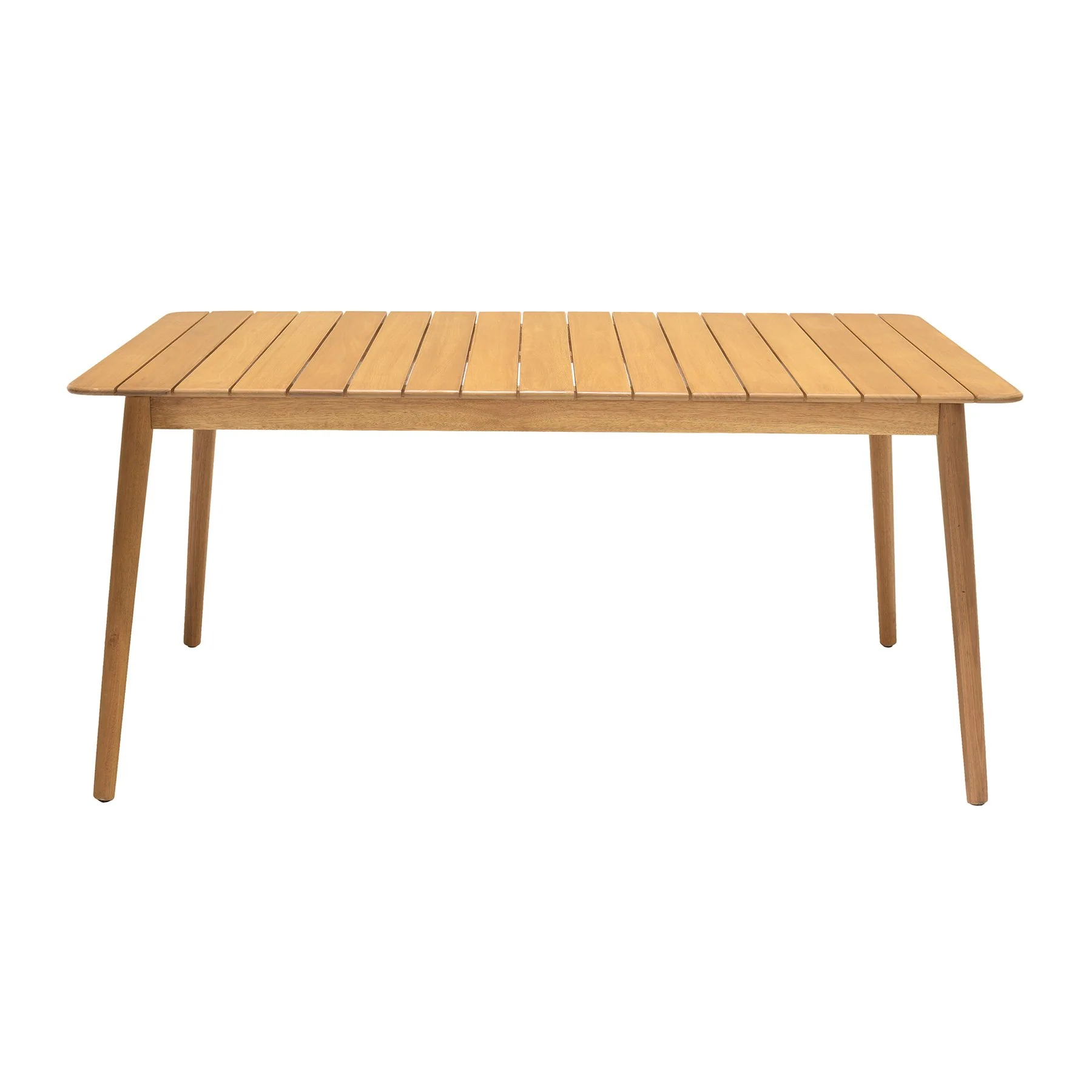 Nassau Outdoor Rectangle Dining Table in Natural Wood Finish - Image 2