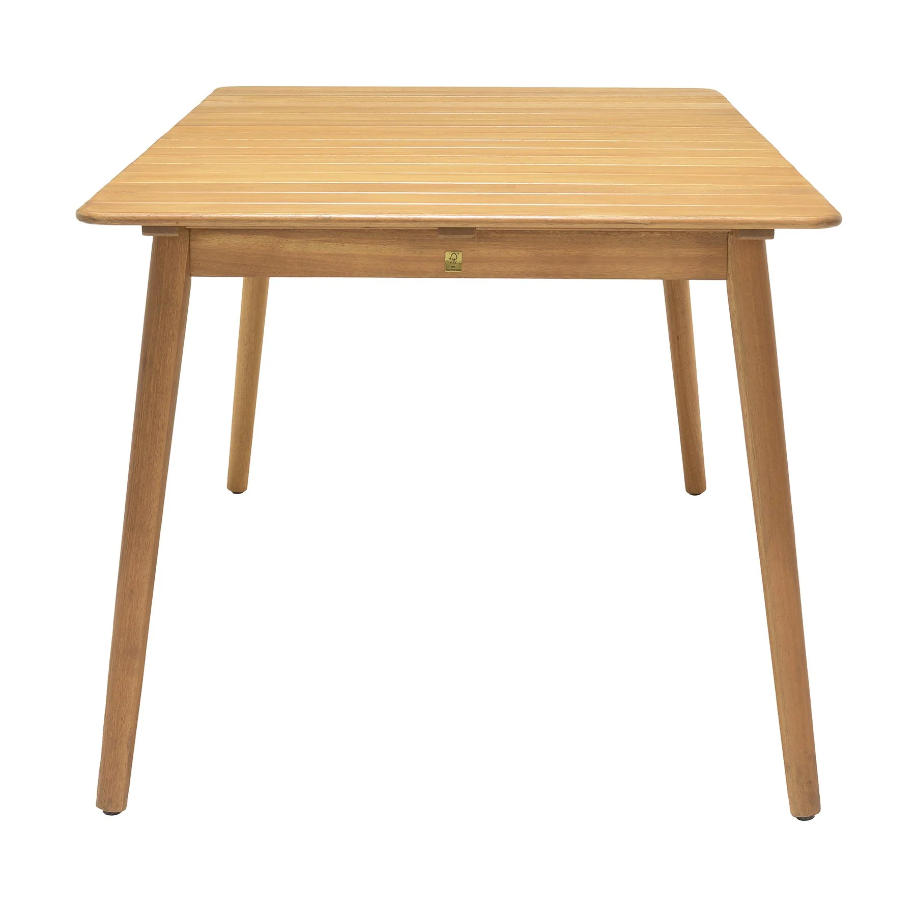 Nassau Outdoor Rectangle Dining Table in Natural Wood Finish - Image 3