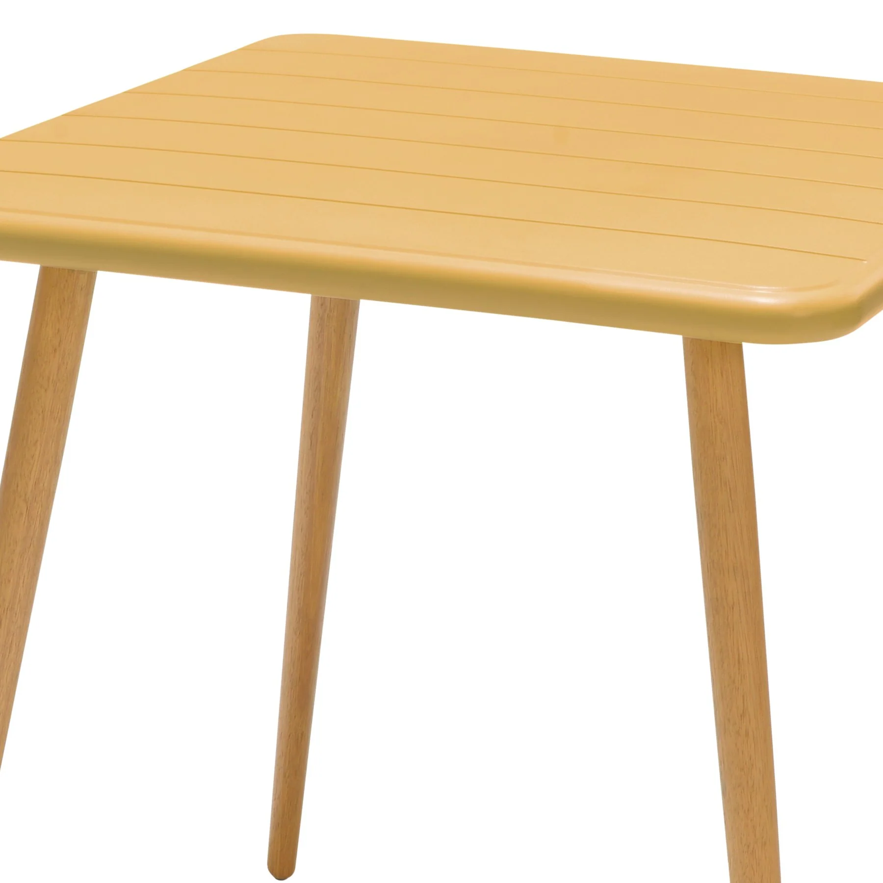 Nassau Square Outdoor Honey Eucalyptus Dining Table - Image 3