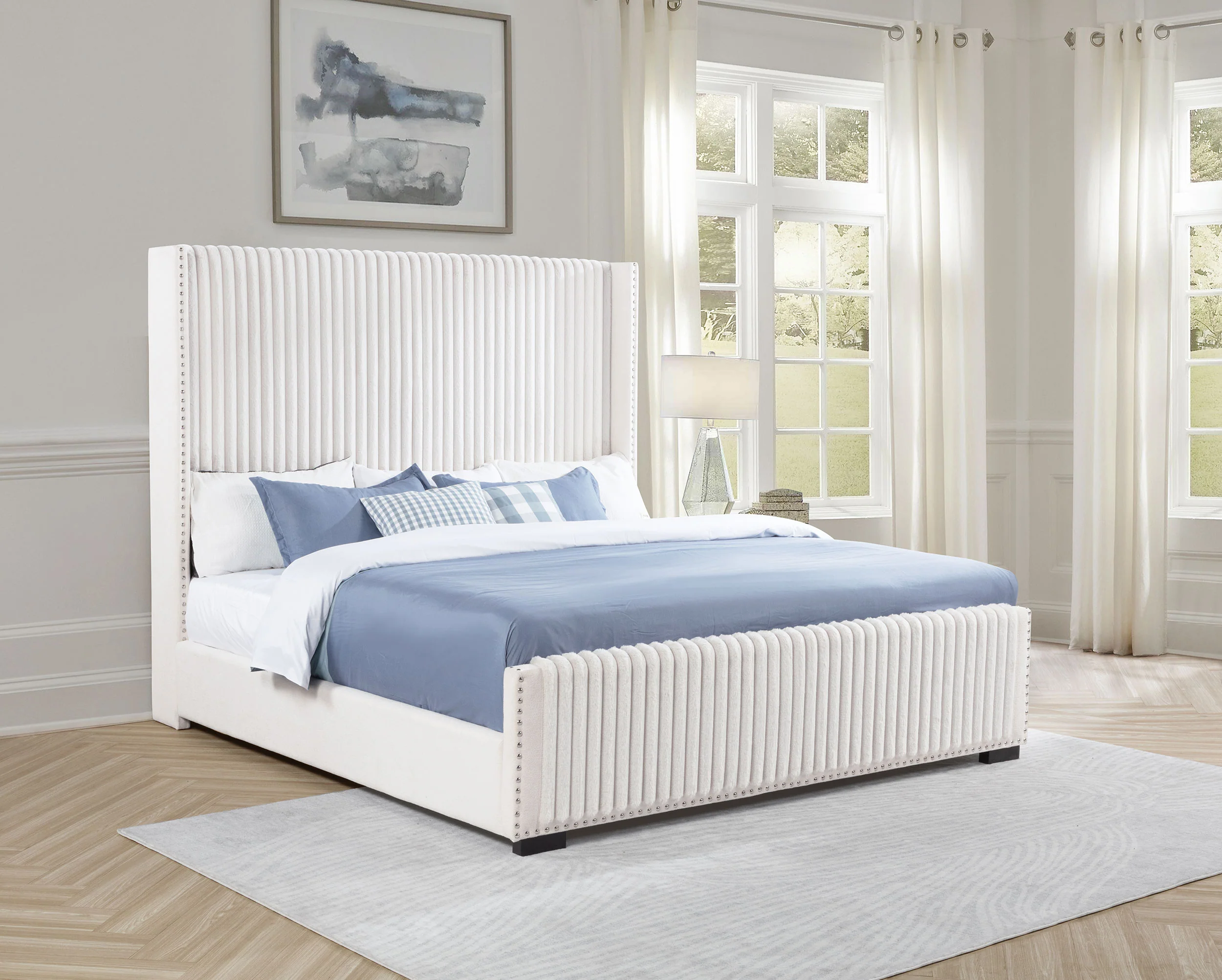 Natasha Wingback Bed - Image 9
