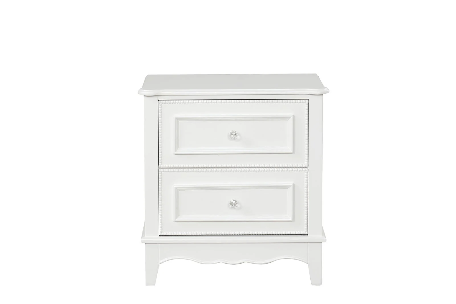 Naucalpan Nightstand w/2 Drawers, White - Image 5