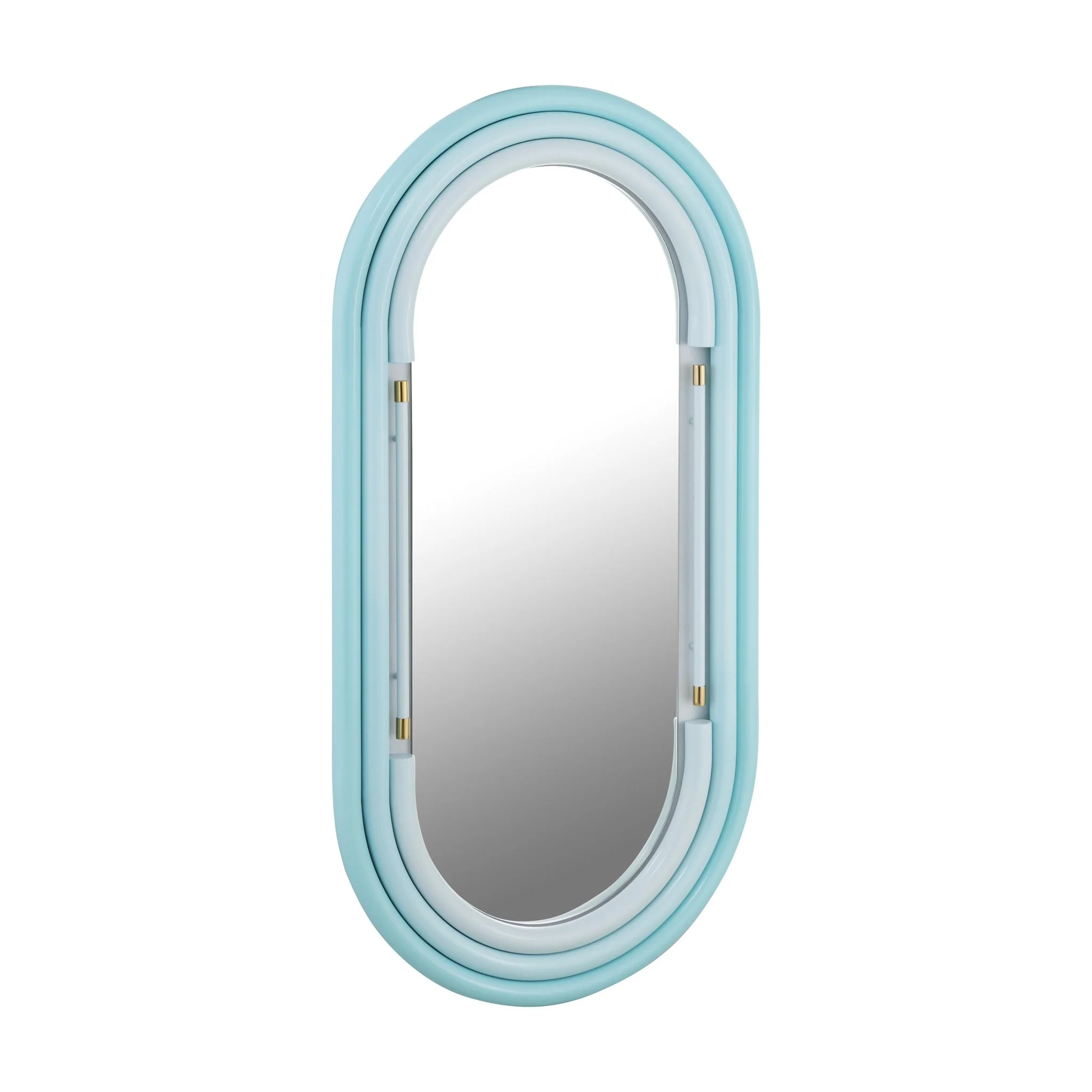 Neon Wall Mirror in Blue - Image 3
