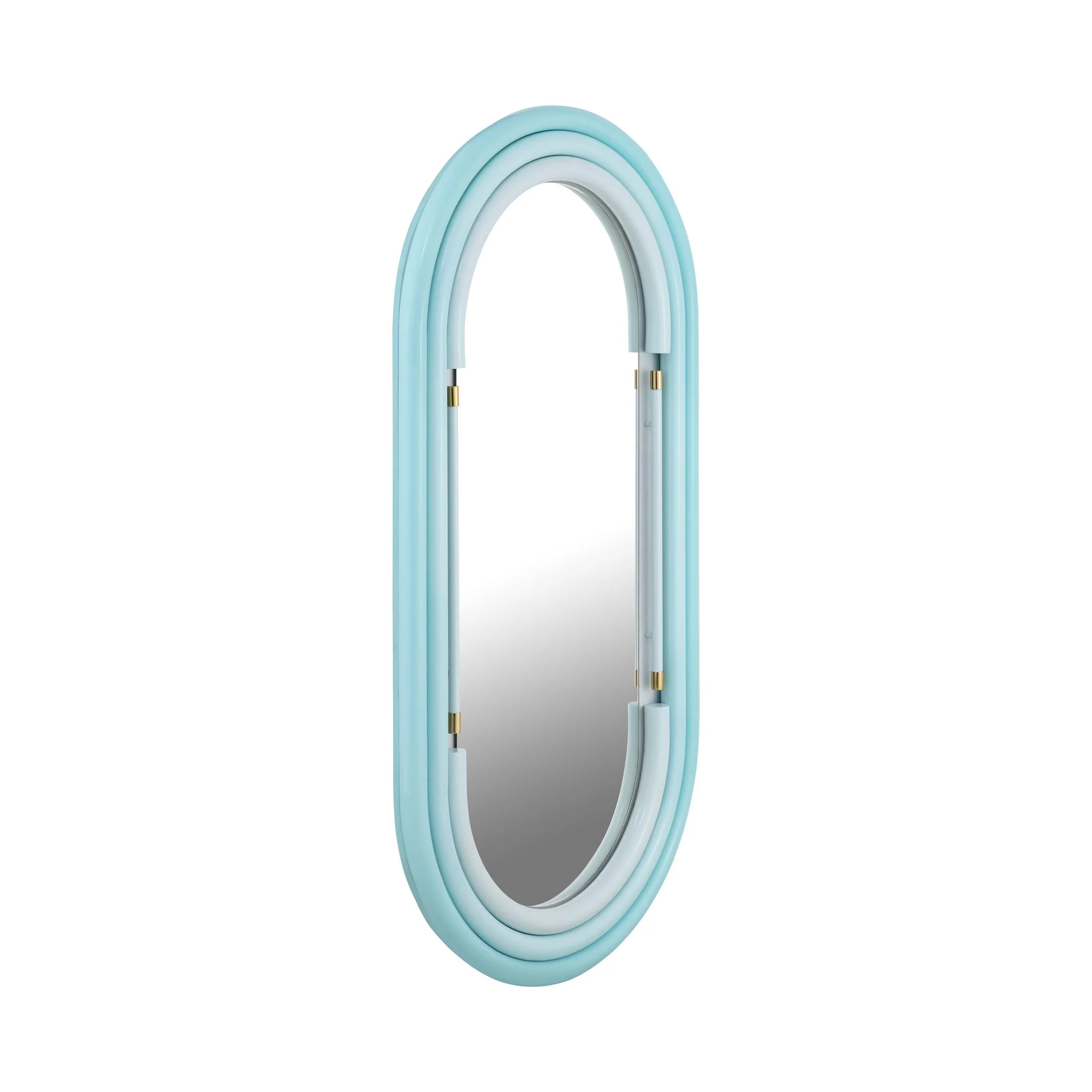 Neon Wall Mirror in Blue - Image 4