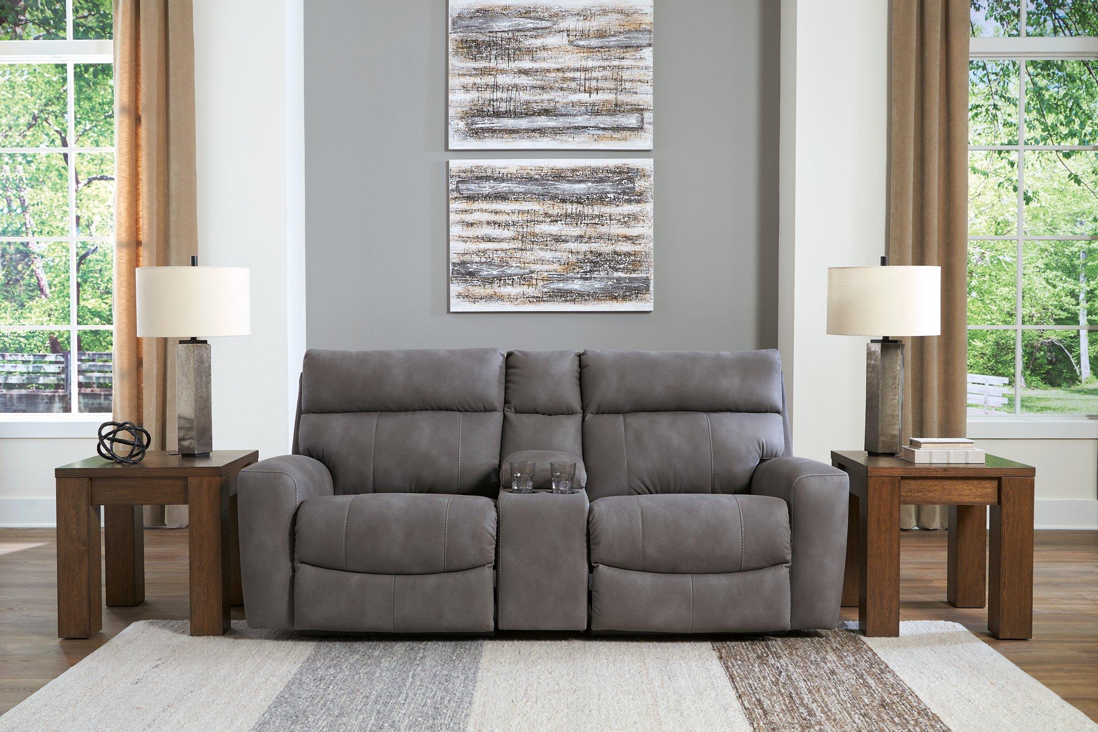 Next-Gen DuraPella Power Reclining Sectional Loveseat with Console - Image 23