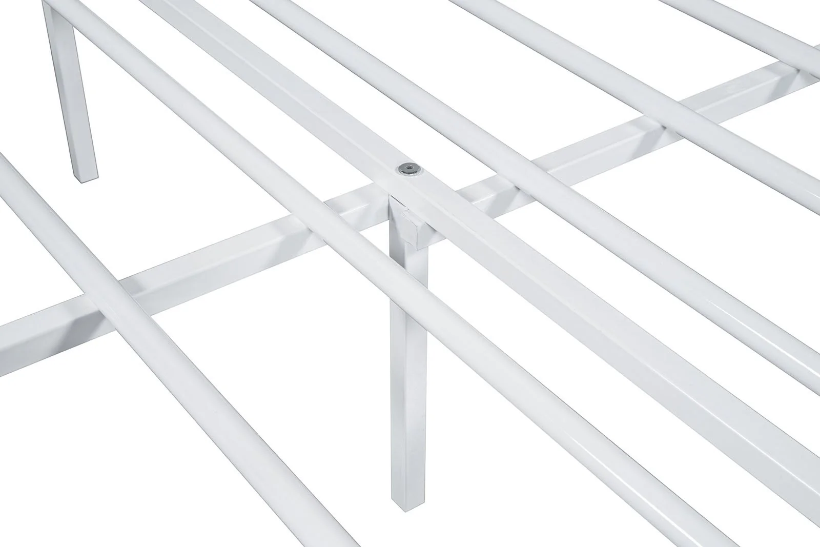 Nicoli Full Metal Bed, White - Image 4