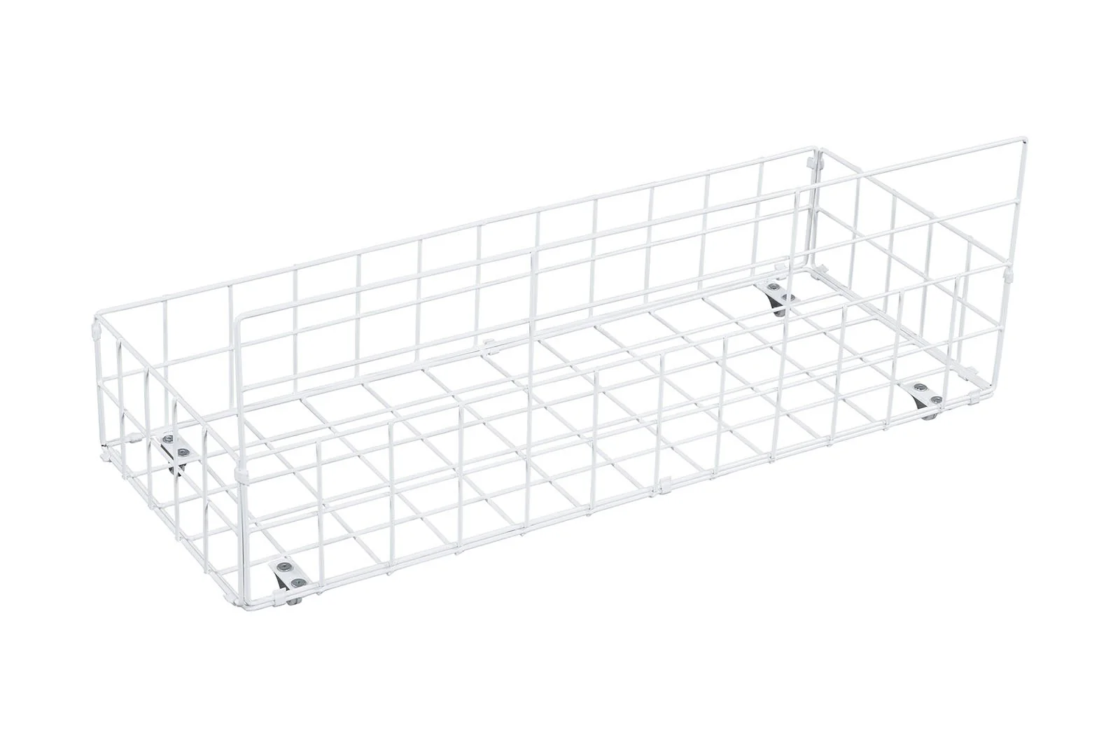Nicoli Queen Metal Bed w/ Storage,+Mattress White - Image 6