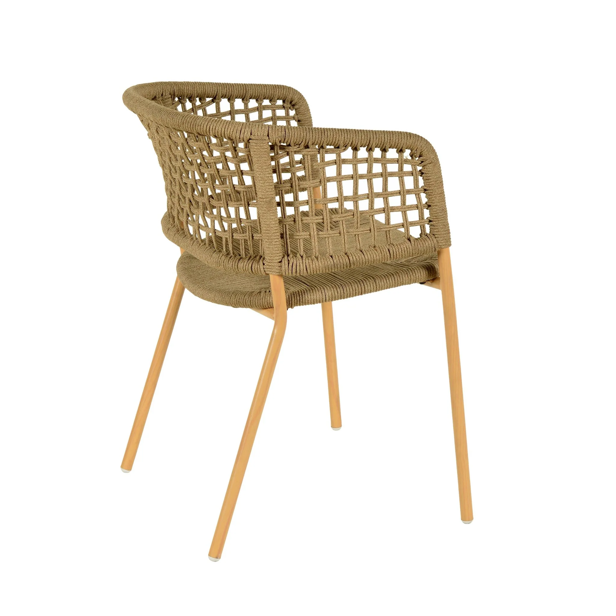 Niel Natural Oak Finish Outdoor Dining Chair - Image 4