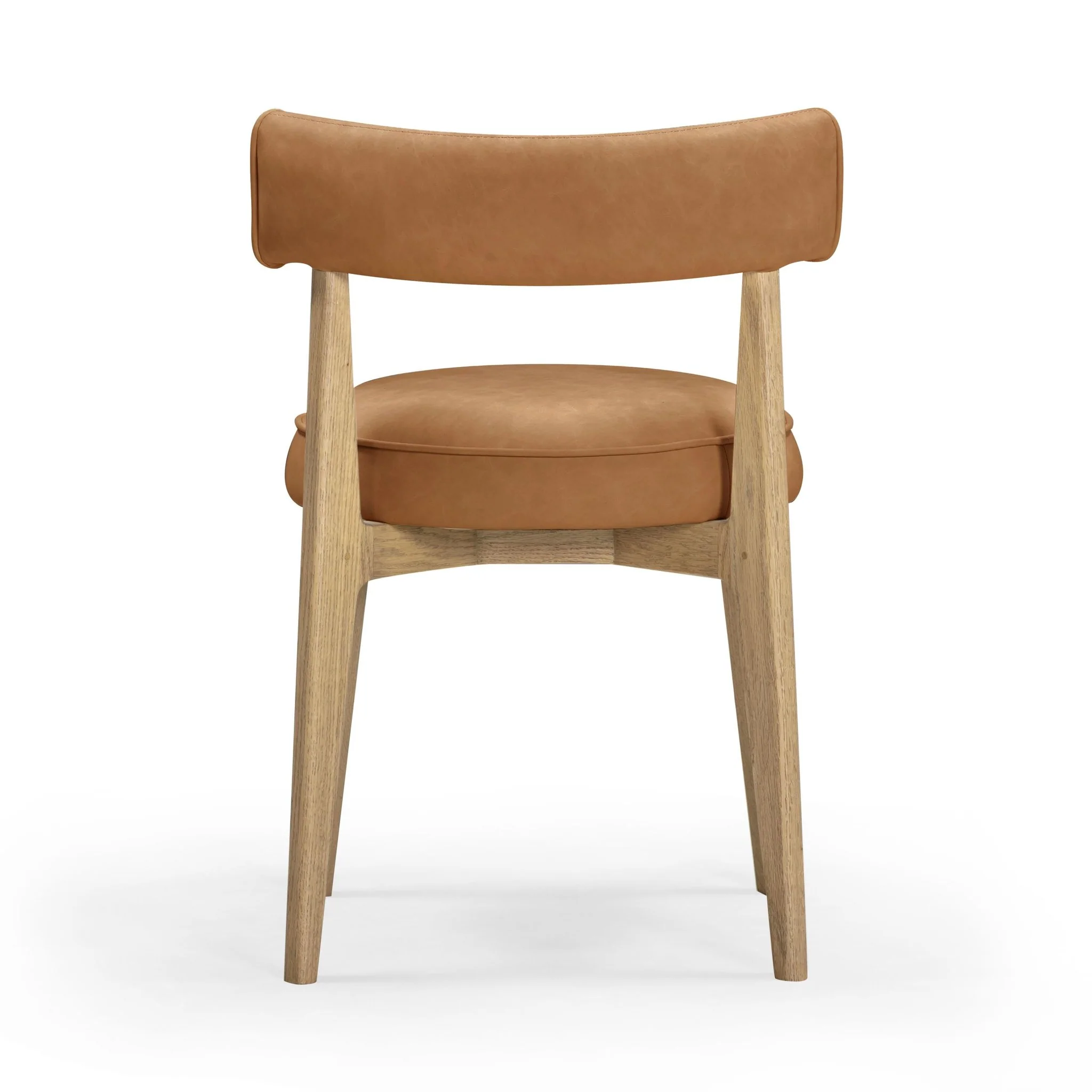 Nikita Saddle Brown Performance Vegan Leather Dining Chair - Image 4