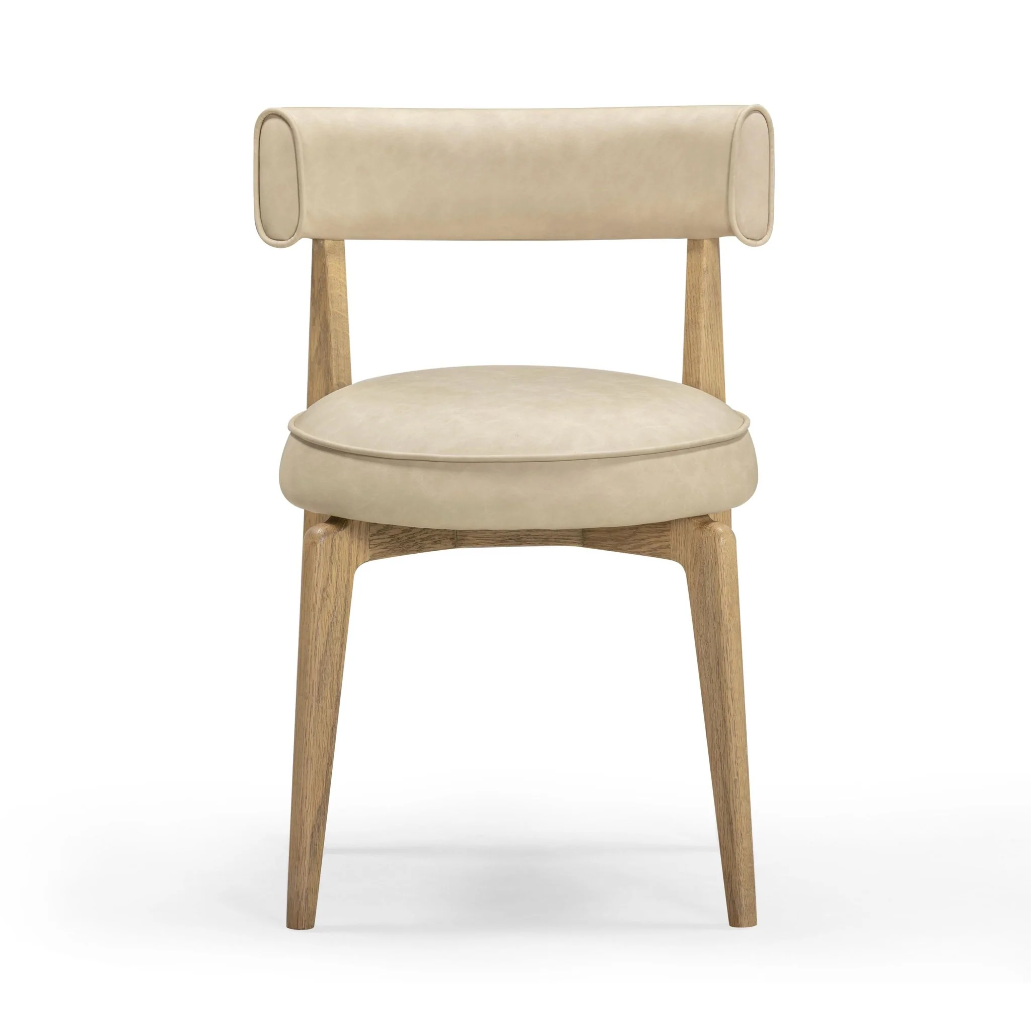 Nikita Taupe Performance Vegan Leather Dining Chair - Image 2