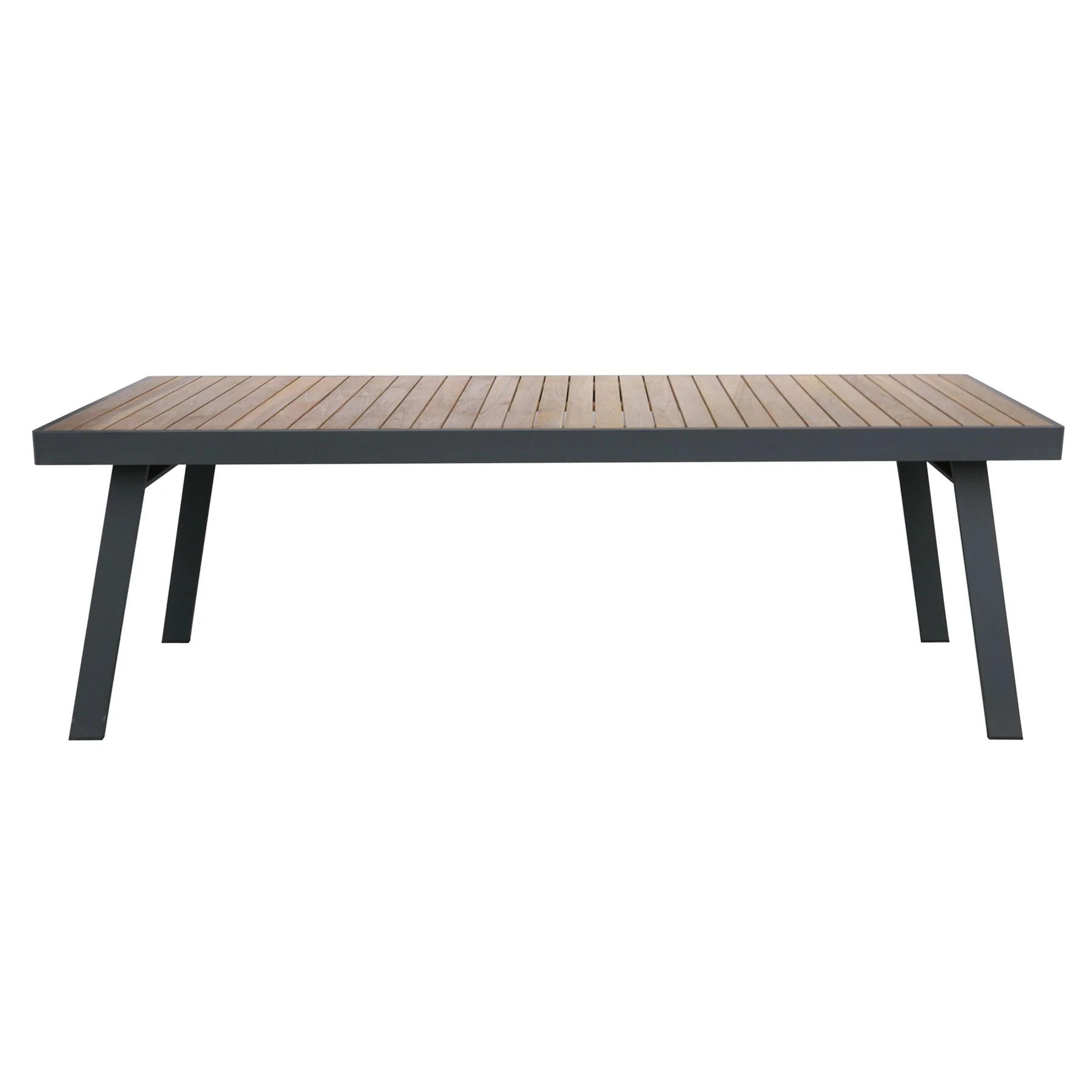 Nofi Outdoor Patio Dining Set in Charcoal Finish with Taupe Cushions (Table with 6 chairs) - Image 4