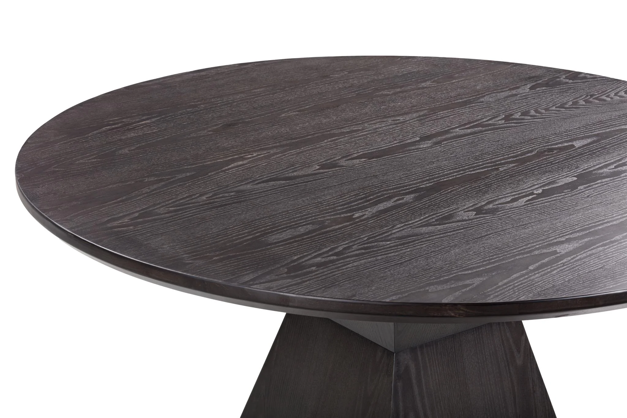 Nolan Black Round Wood Dining Table - Image 4