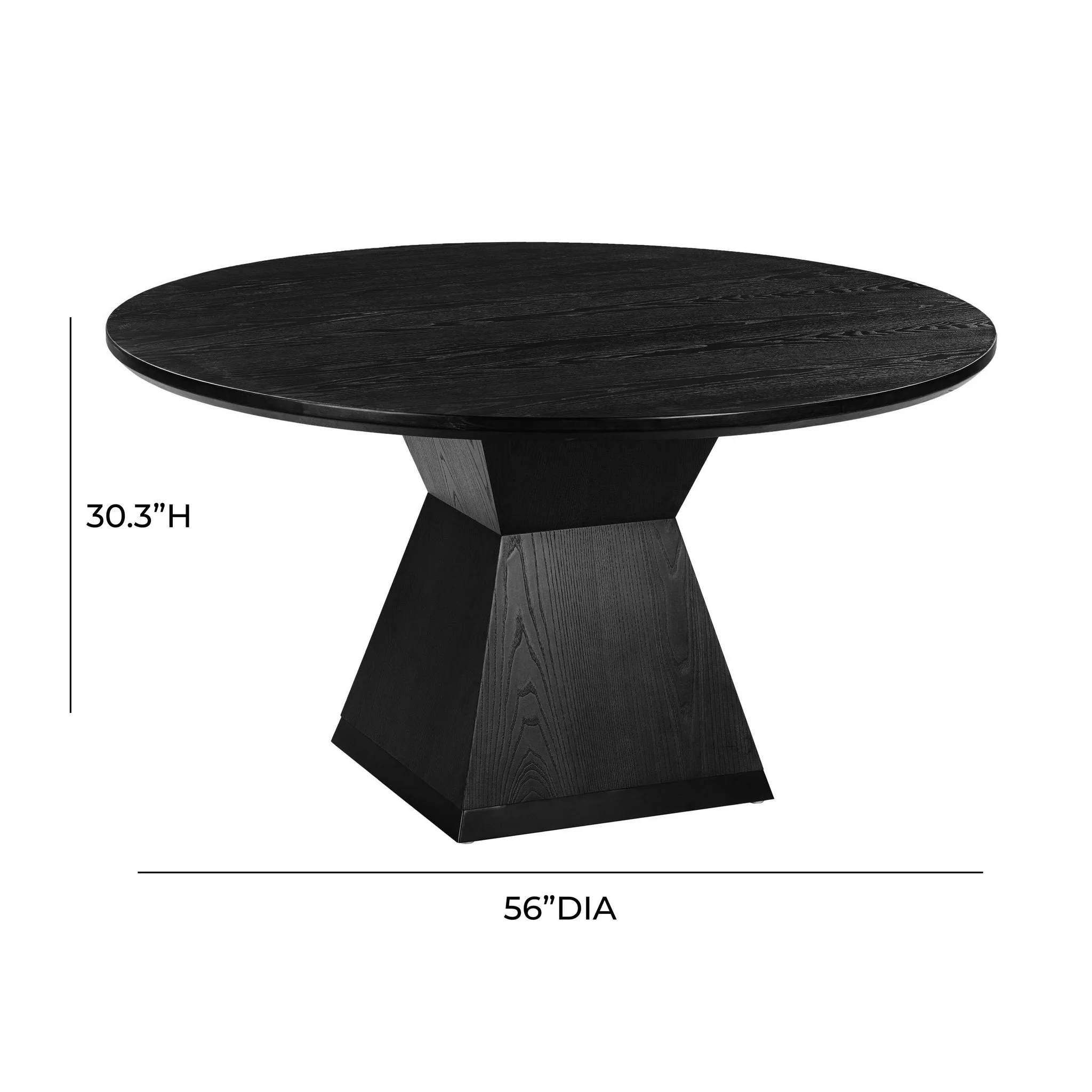 Nolan Black Round Wood Dining Table - Image 7