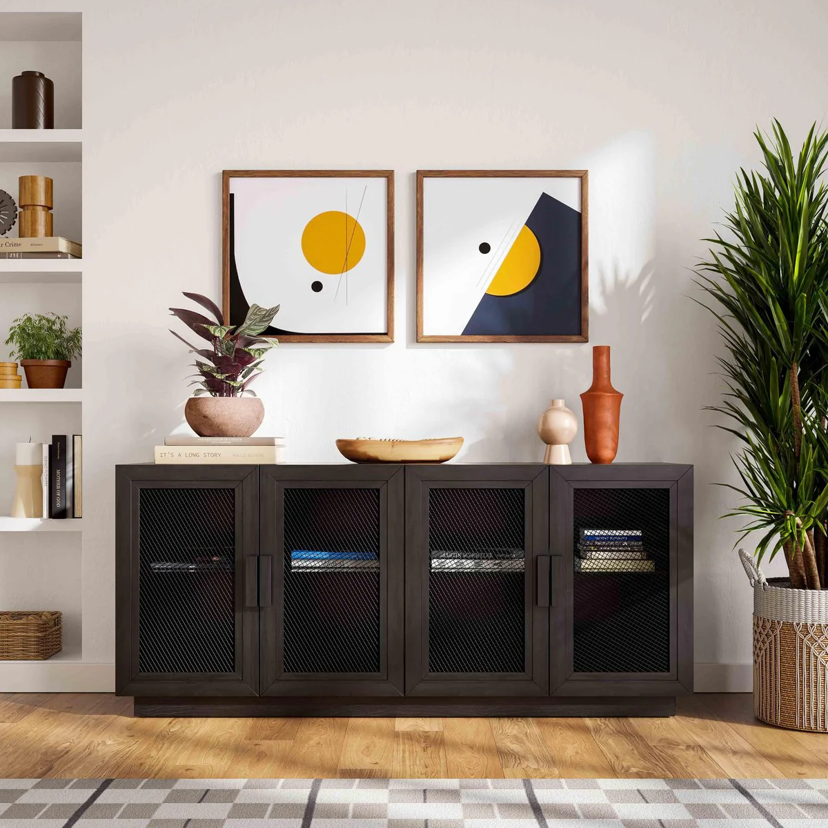 Nolan Black Wood Media Console - Image 9