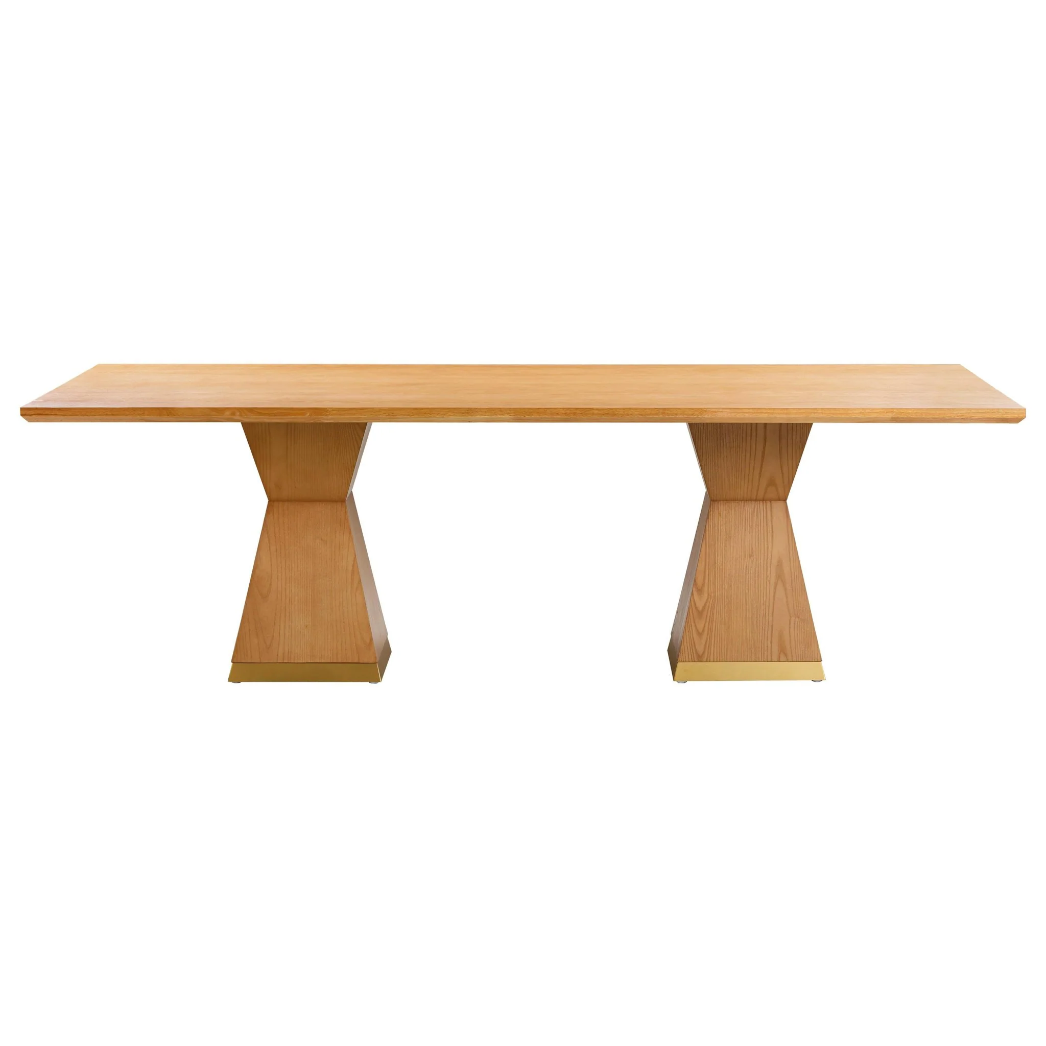 Nolan Natural Wood Dining Table - Image 3
