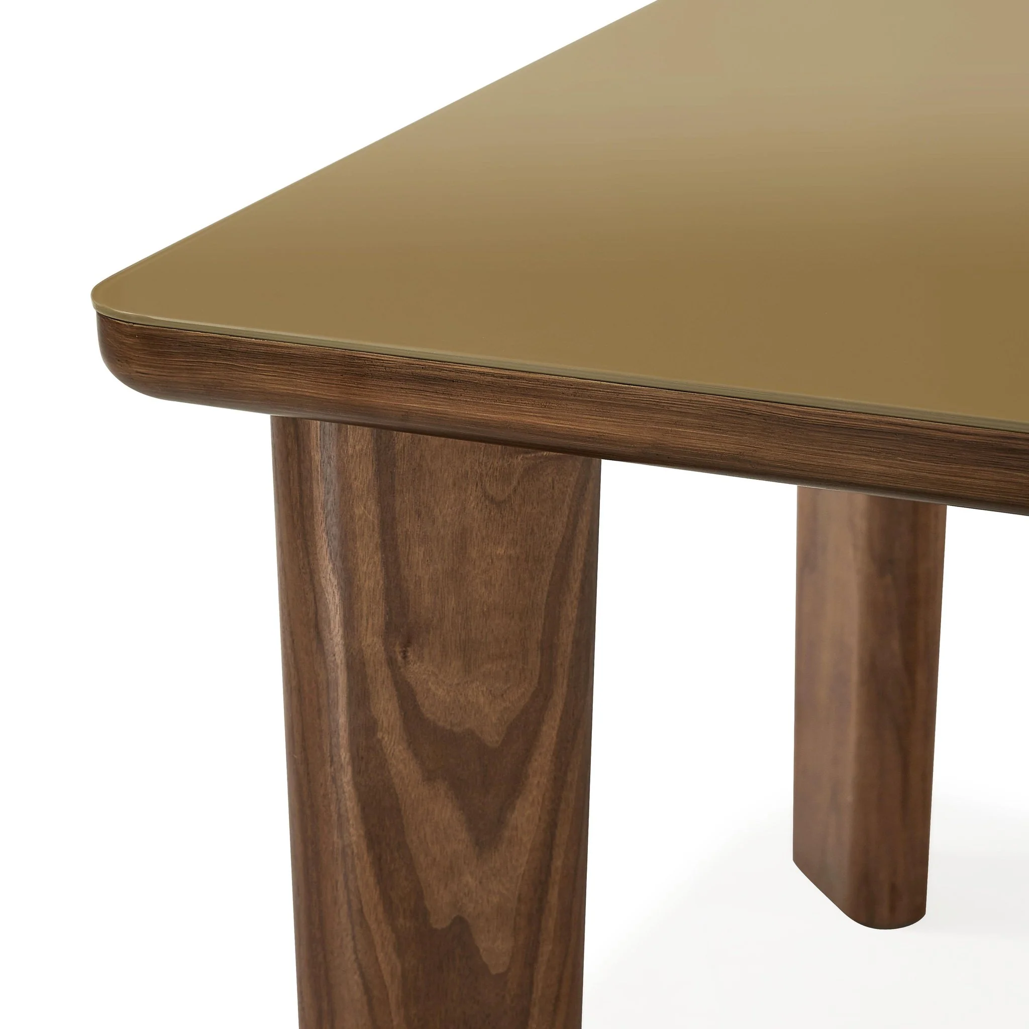 Oani Walnut and Glass Long Dining Table - Image 6
