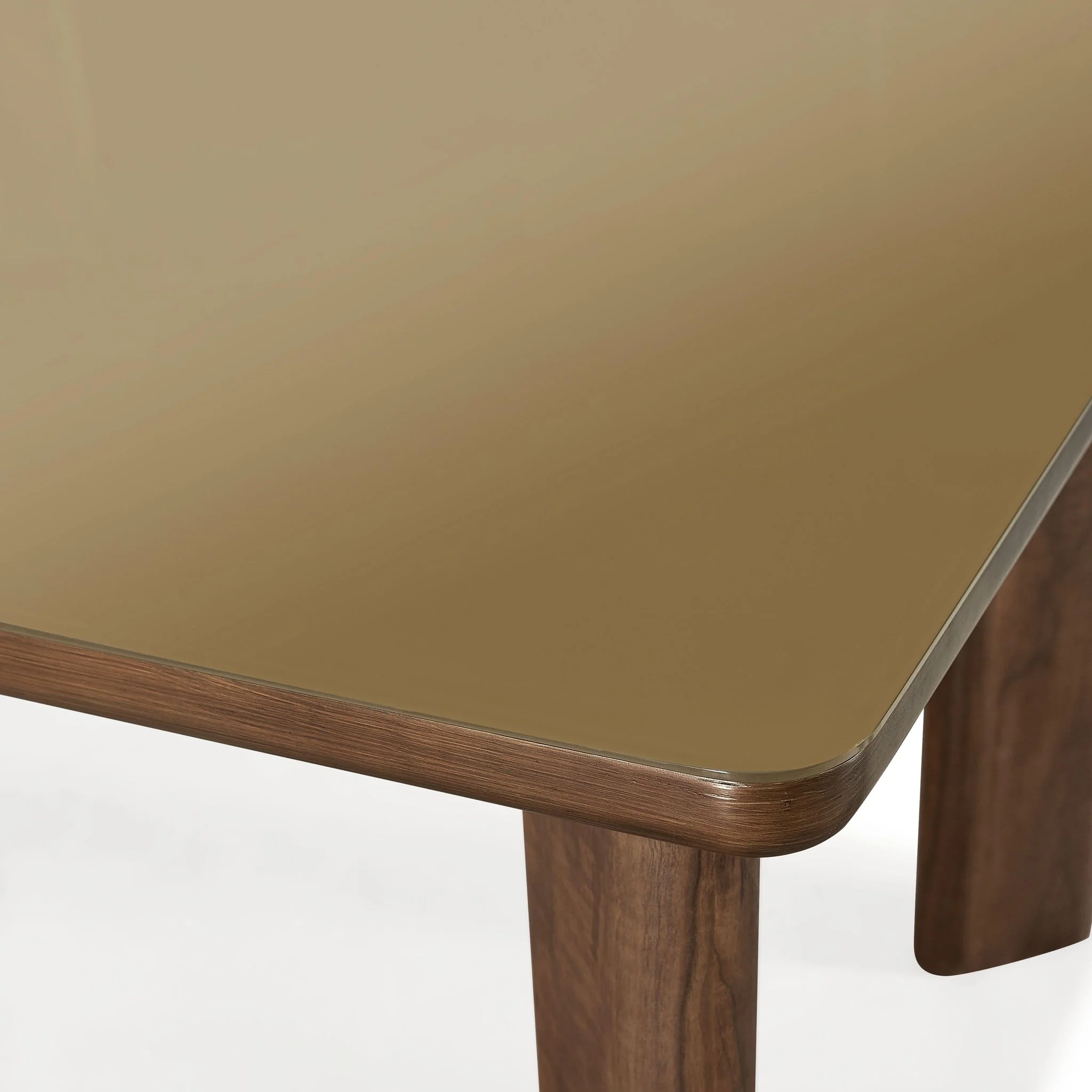 Oani Walnut and Glass Long Dining Table - Image 8