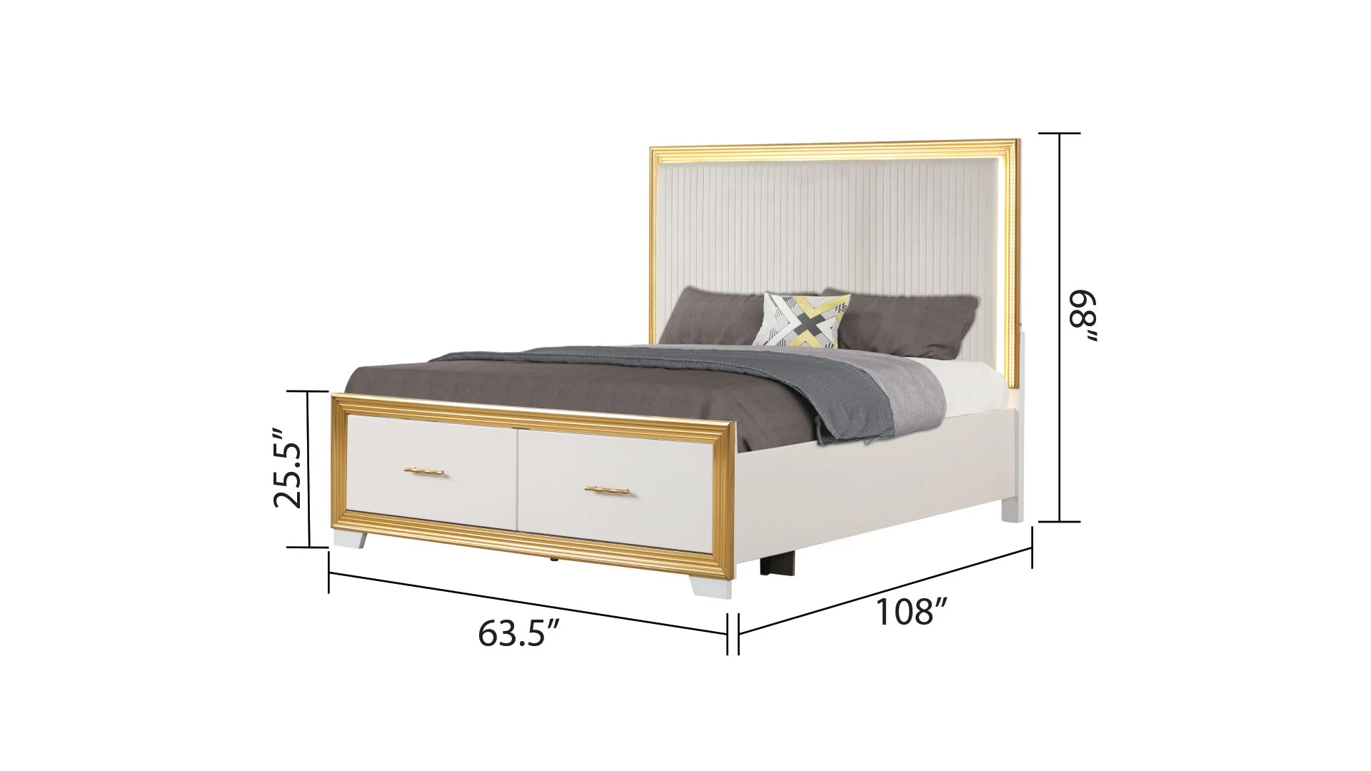 Obsession Queen 5 Pc Bedroom Set - Image 6
