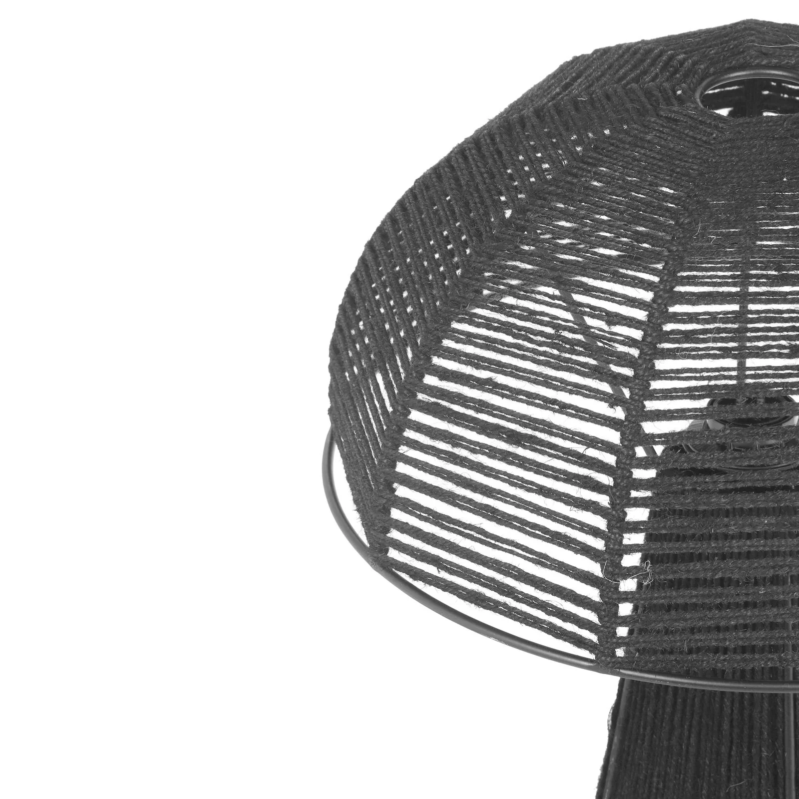 Oddy Black Jute Table Lamp - Image 4