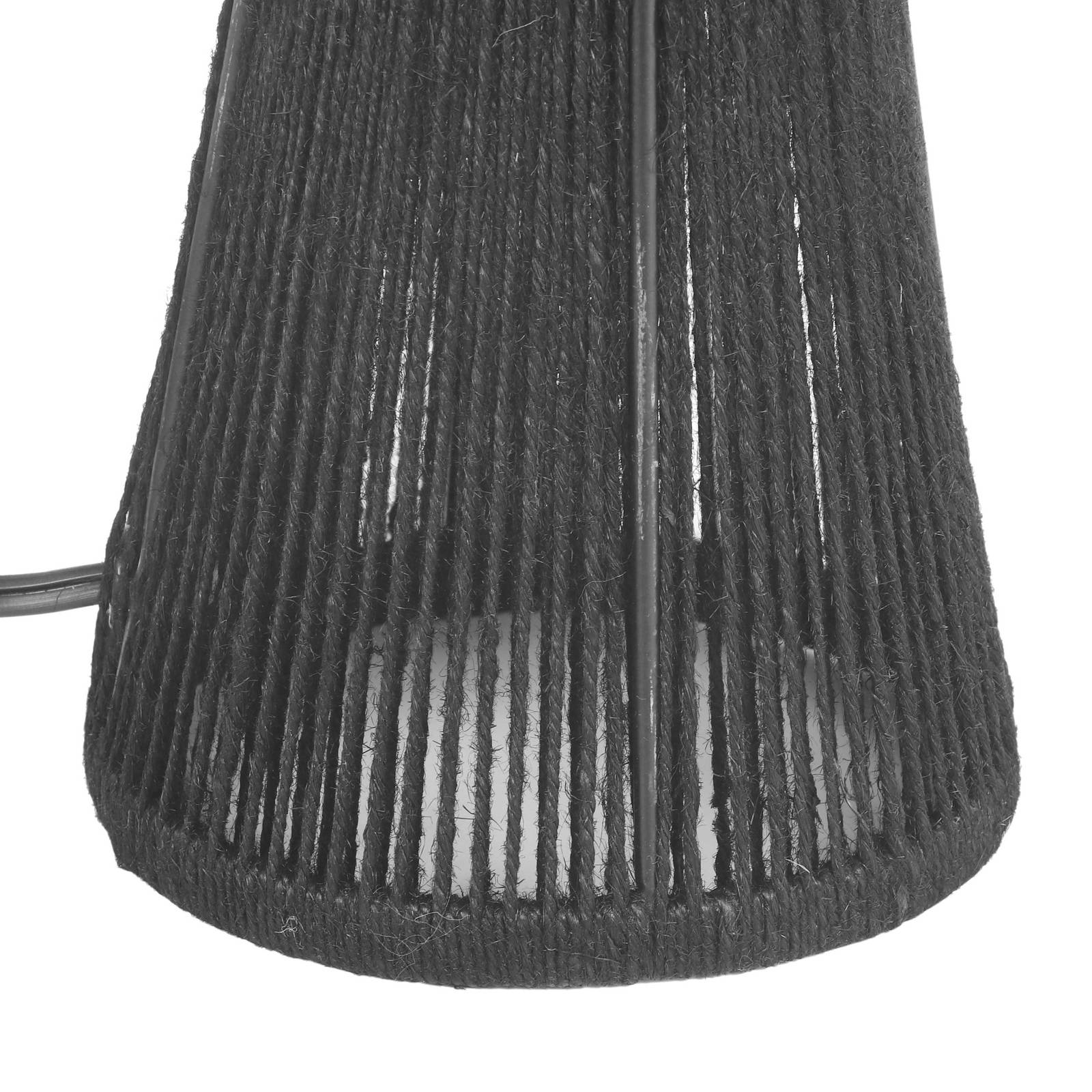 Oddy Black Jute Table Lamp - Image 5