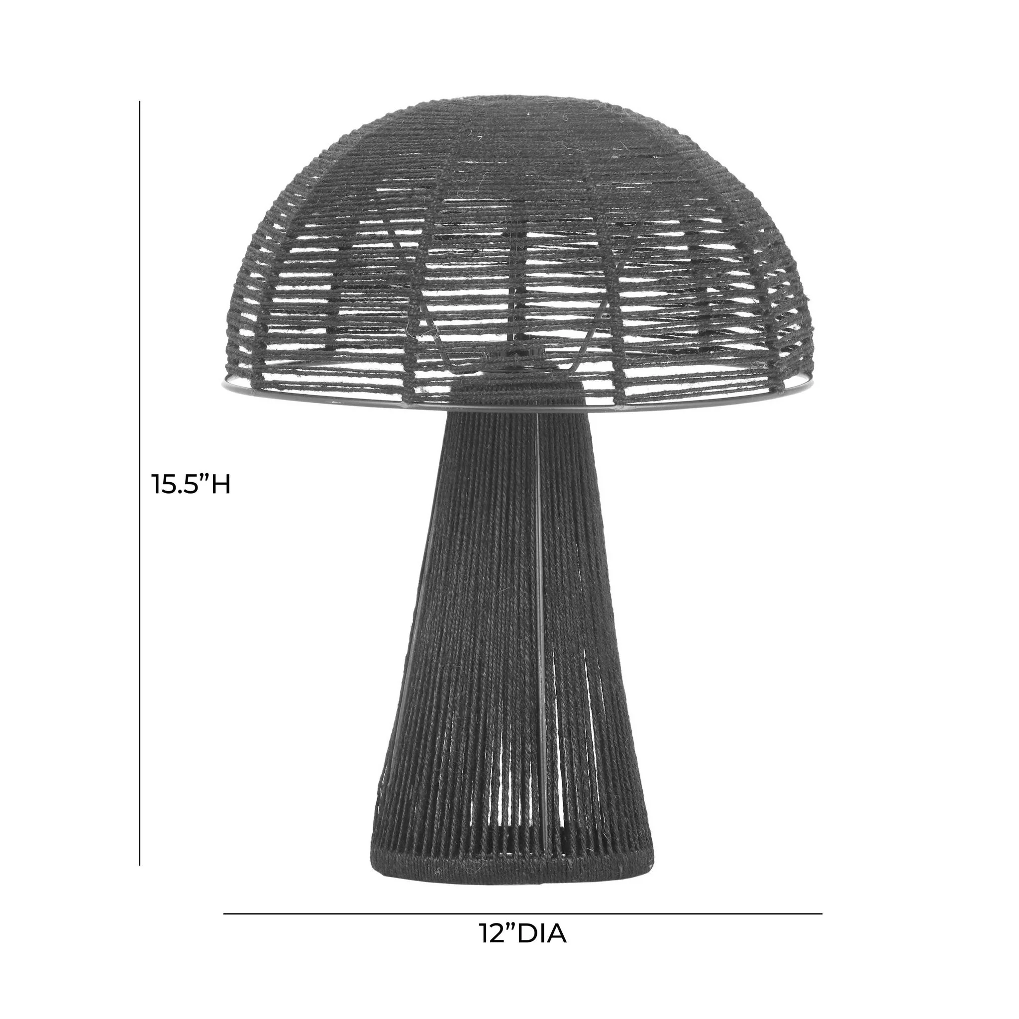Oddy Black Jute Table Lamp - Image 6