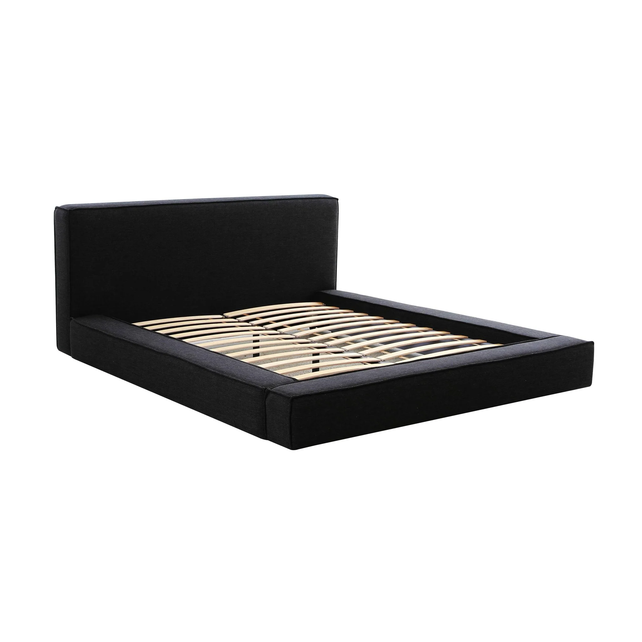 Olafur Black Linen King Bed - Image 5