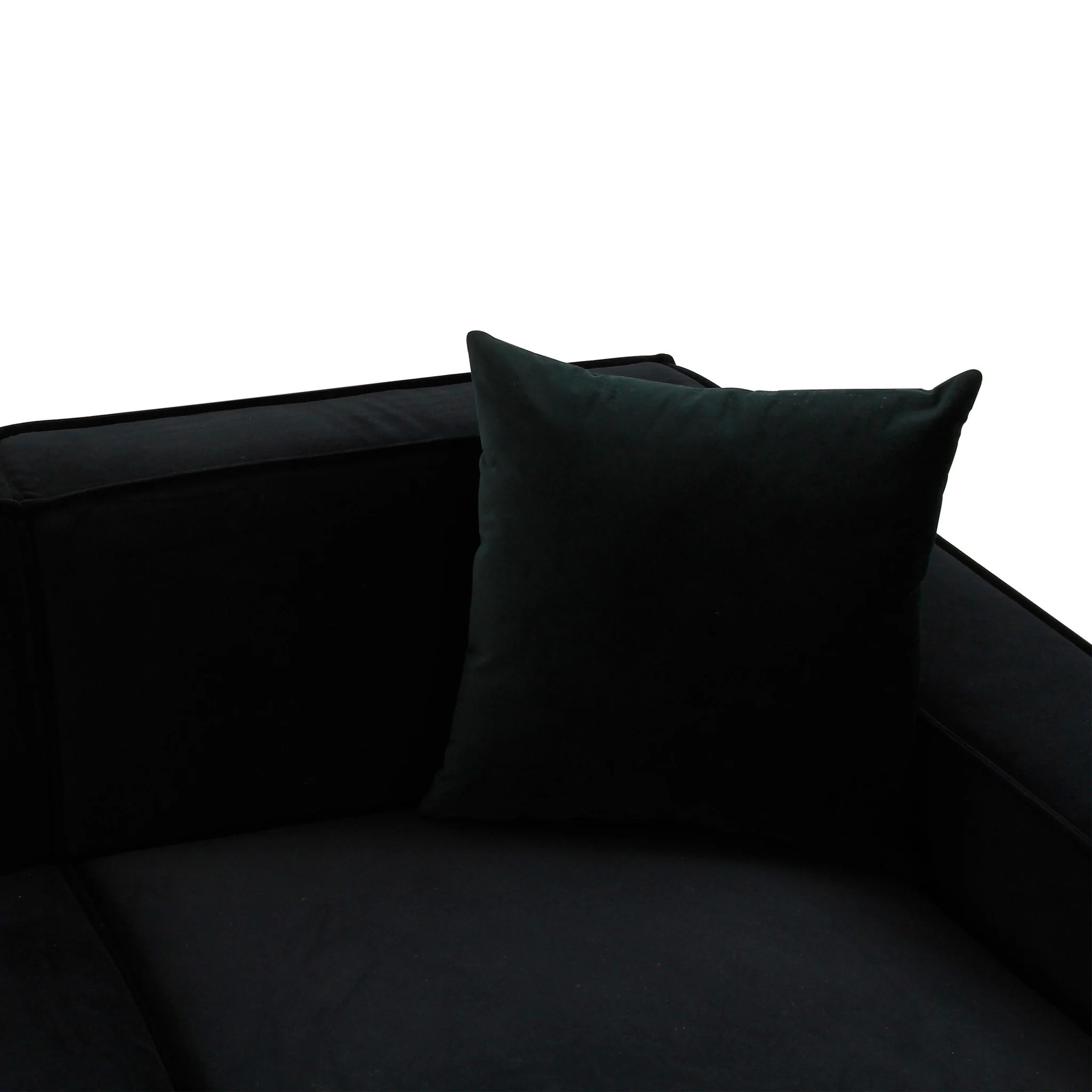 Olafur Black Velvet Sectional - RAF - Image 6