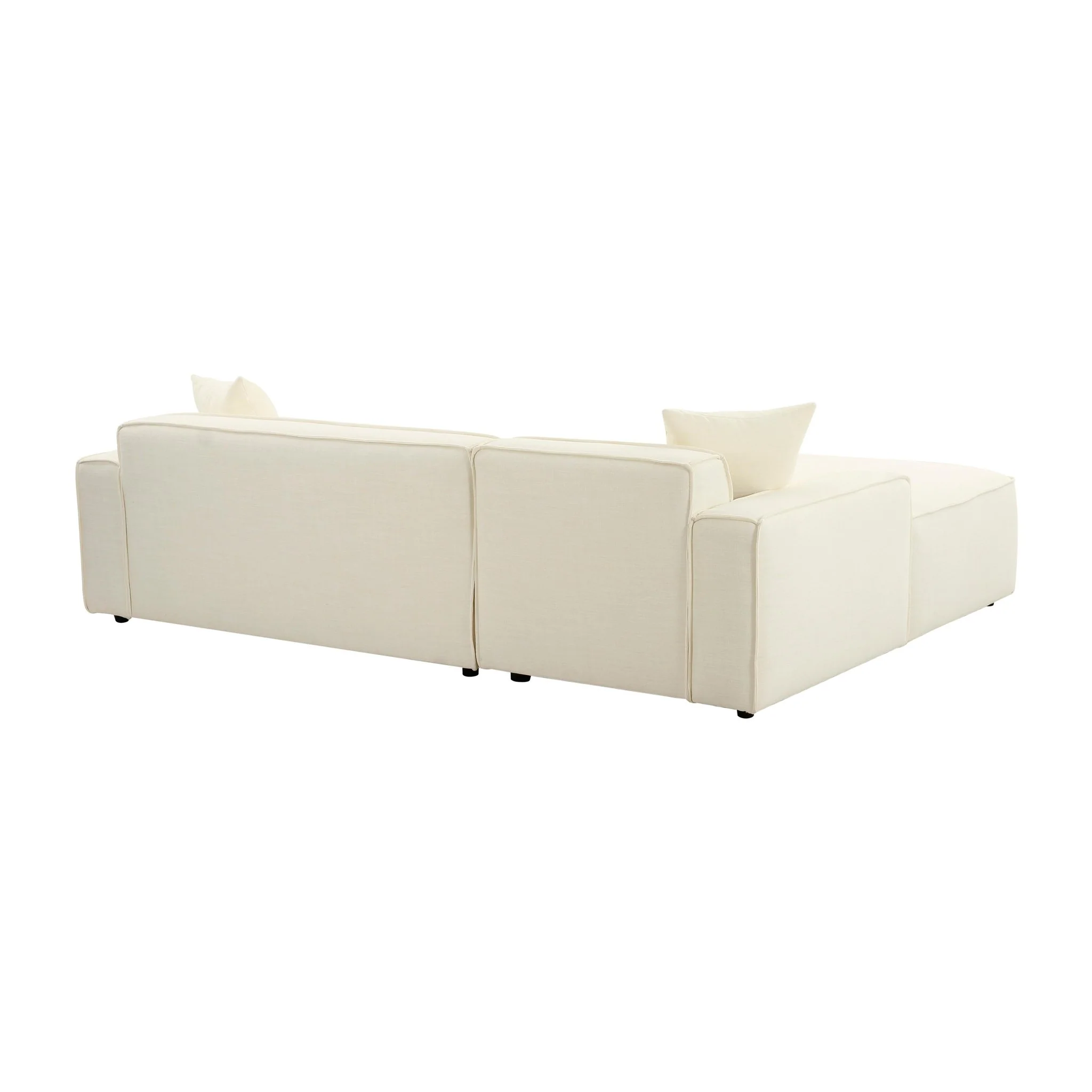 Olafur Cream Linen Sectional - LAF - Image 5