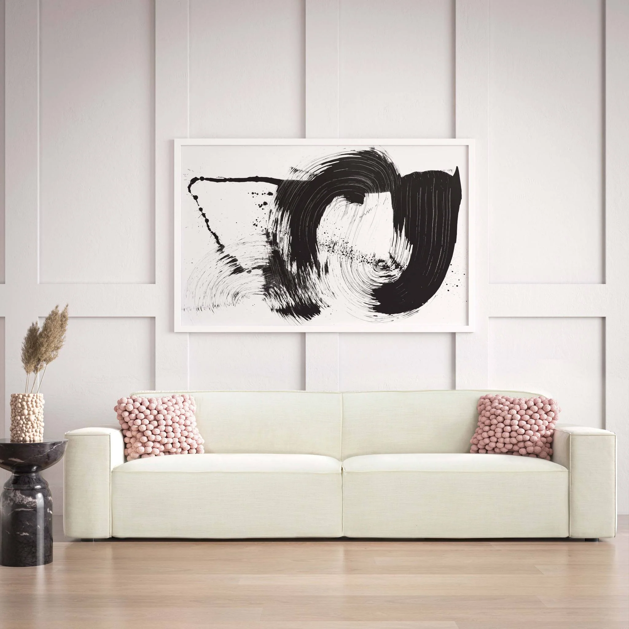Olafur Cream Linen Sofa - Image 2