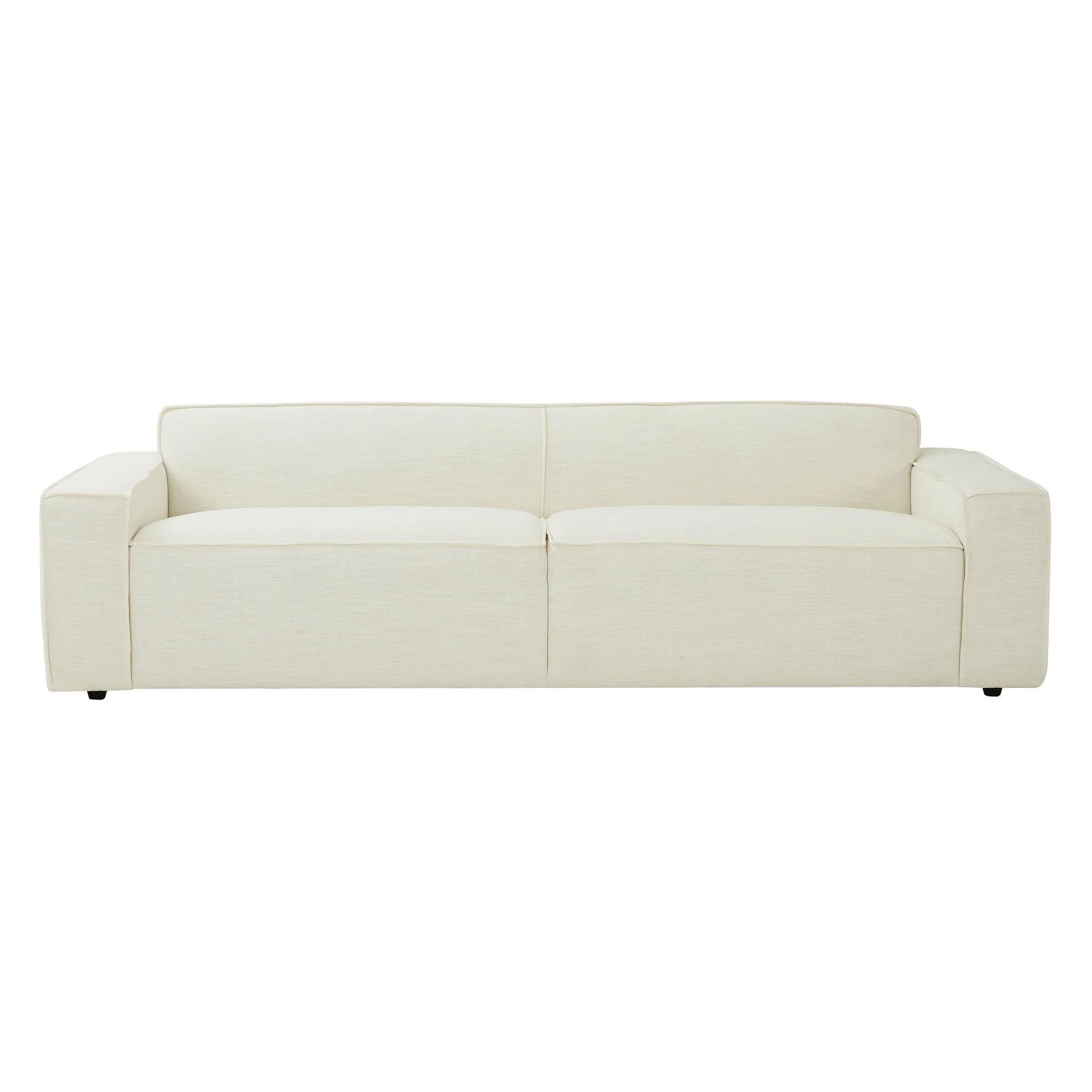 Olafur Cream Linen Sofa - Image 3