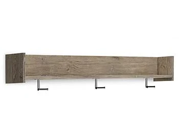 Oliah Wall Mounted Coat Rack with Shelf - Image 3
