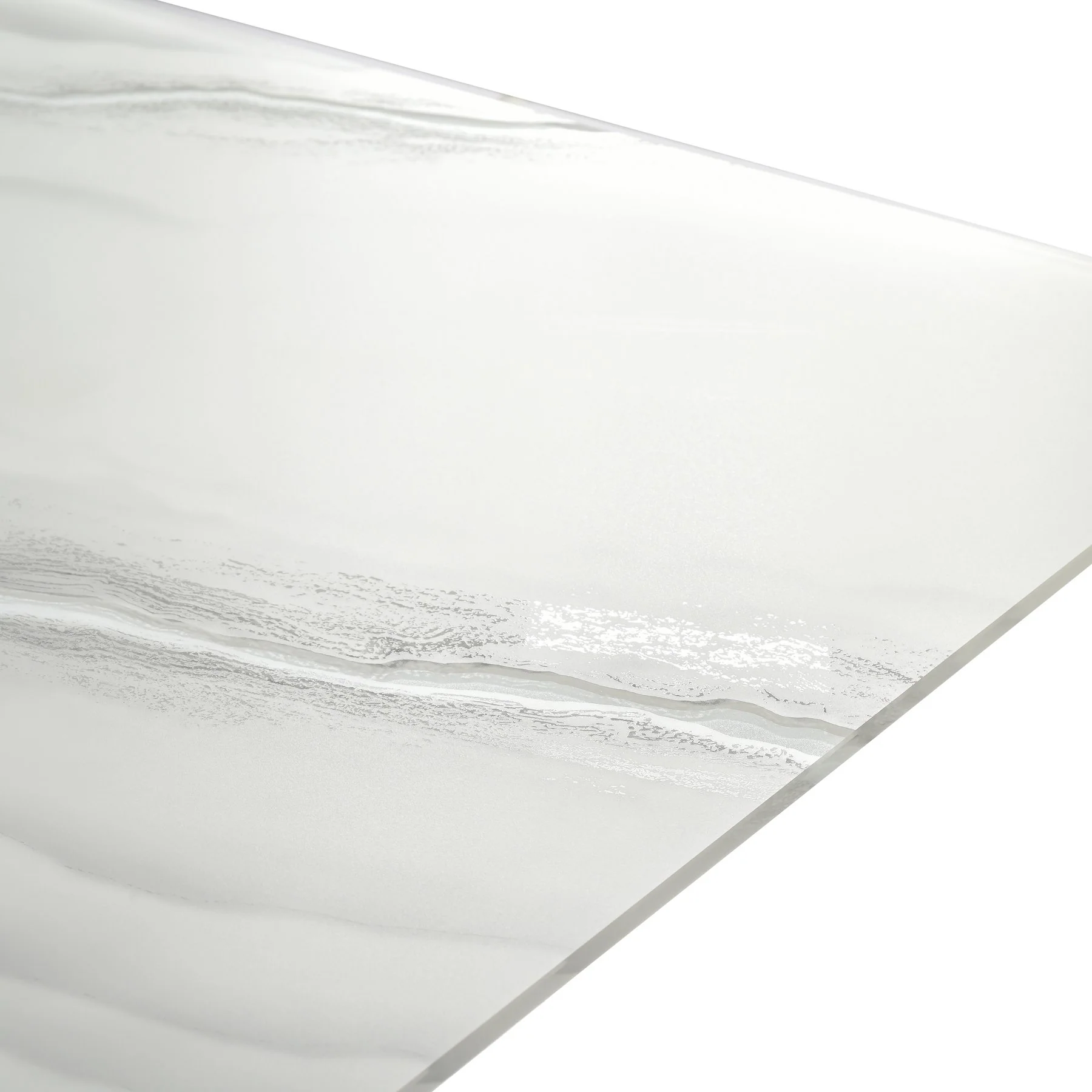 Olivia Modern 79 in. Rectangular Dining Table with White Tempered Glass Table Top - Seats up to 6 - Image 6